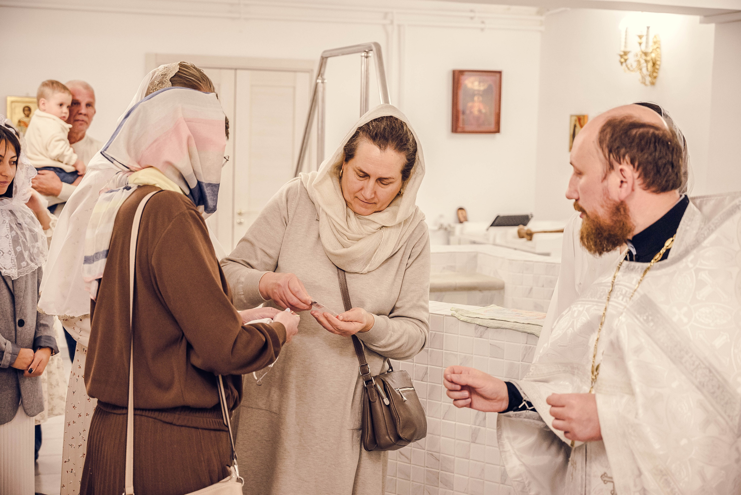 Крещение Мирона. Семейный и детский фотограф Москва