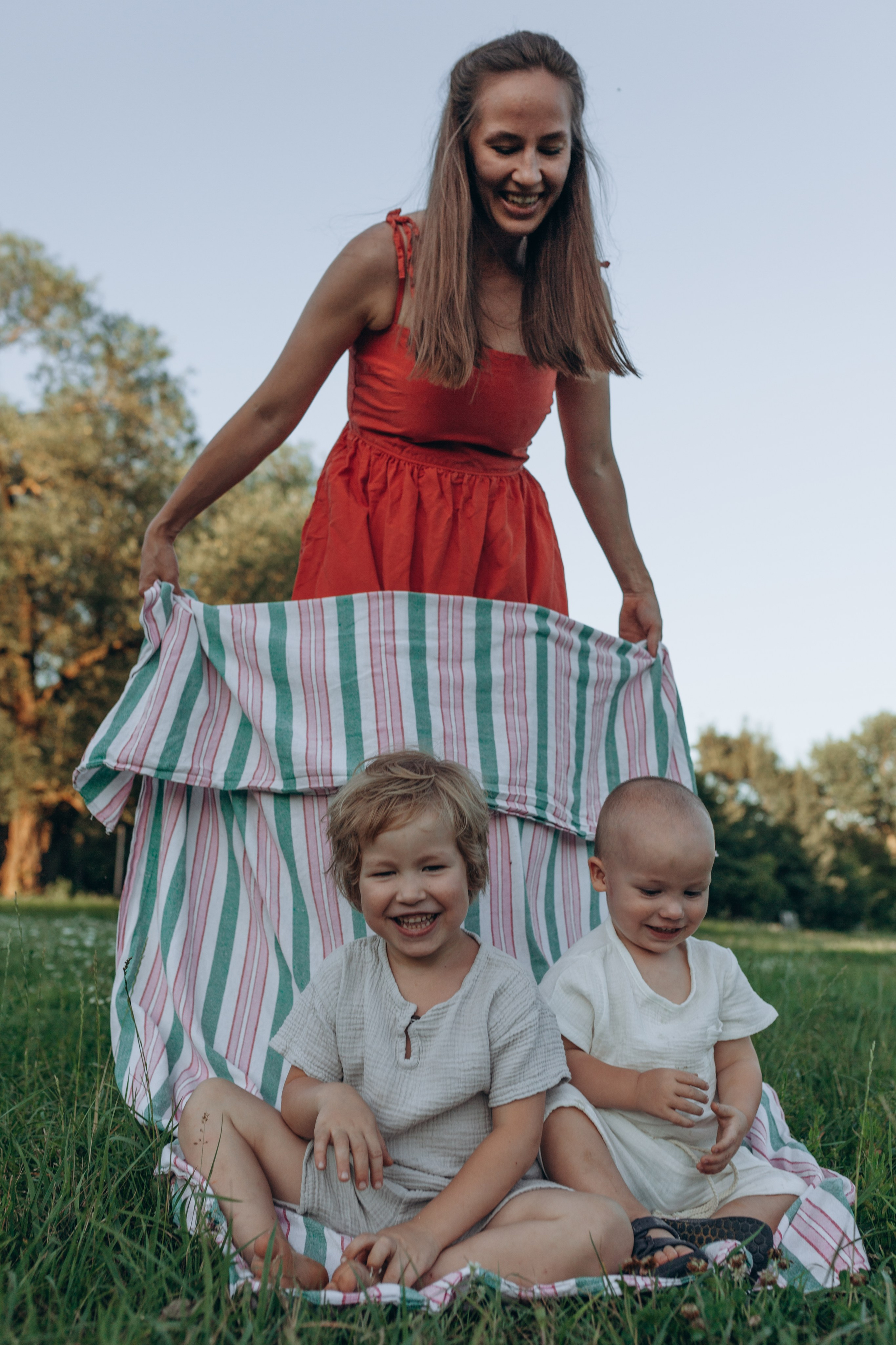 Оля и мальчишки. Семейный фотограф Полина Сарина Москва
