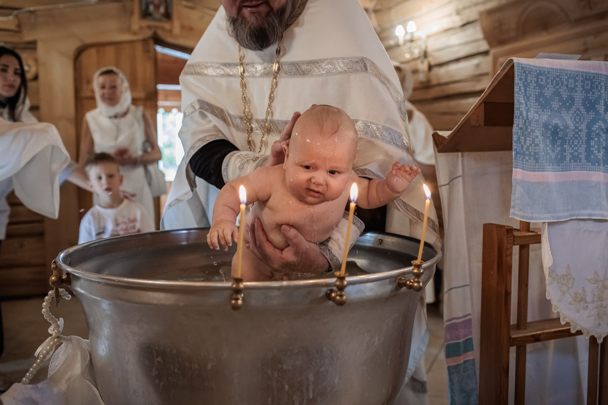 Крещение в Храме Успения Пресвятой Богородицы в Косино. Профессиональный фотограф в Москве и Мо Мария Шантарёва