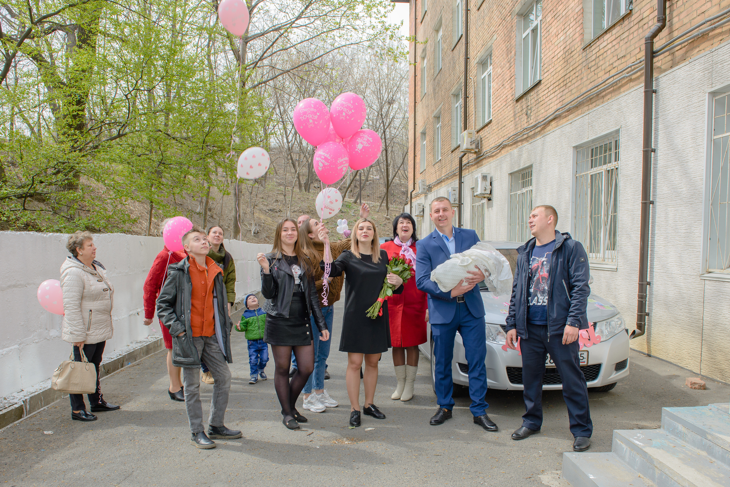 Выписка Марии. 3 роддом. Семейный и свадебный фотограф во Владивостоке