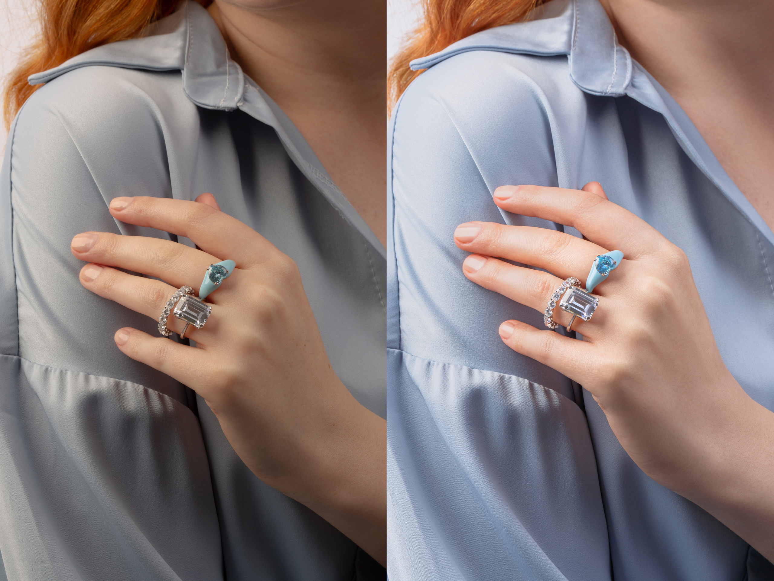 Ювелирная ретушь колец из натуральных камней и бижутерии | Студия SVITHART