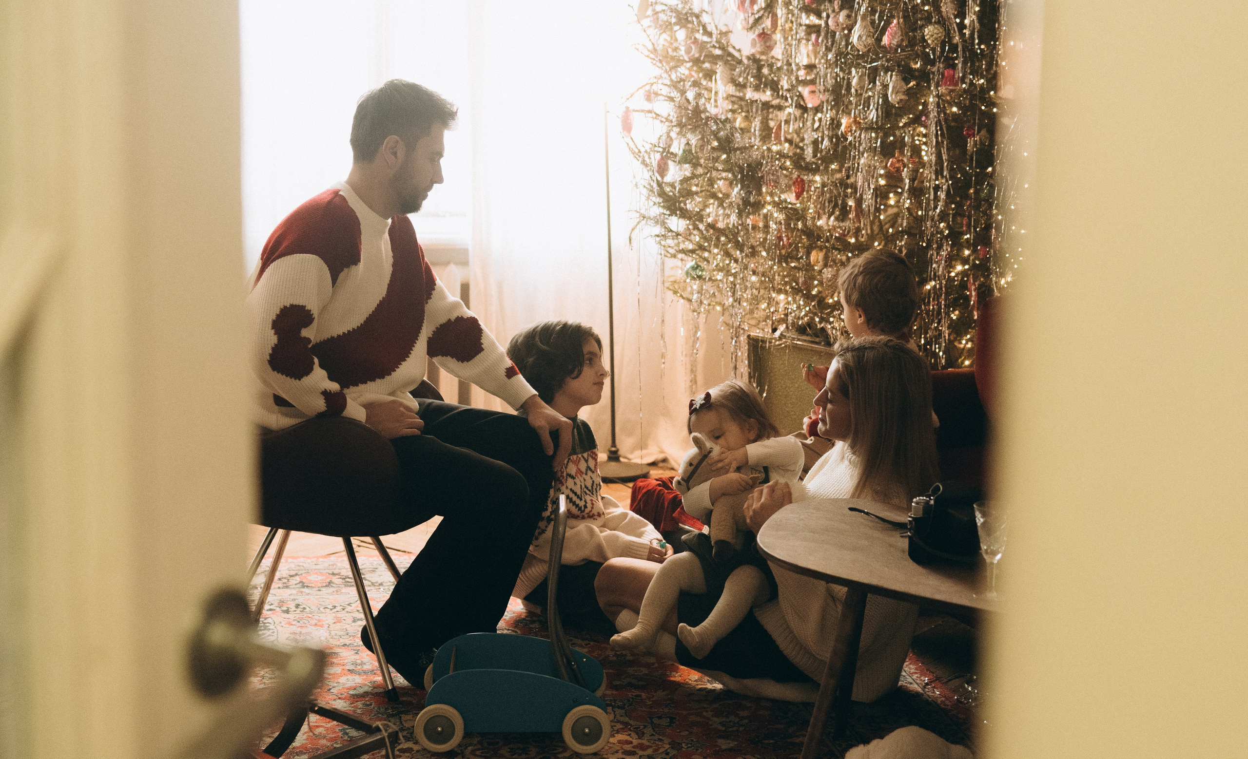 Годик или Ретро Новый год. Семейный, ньюборн фотограф, фотограф на роды в Москве, Виктория Тюльдюкова