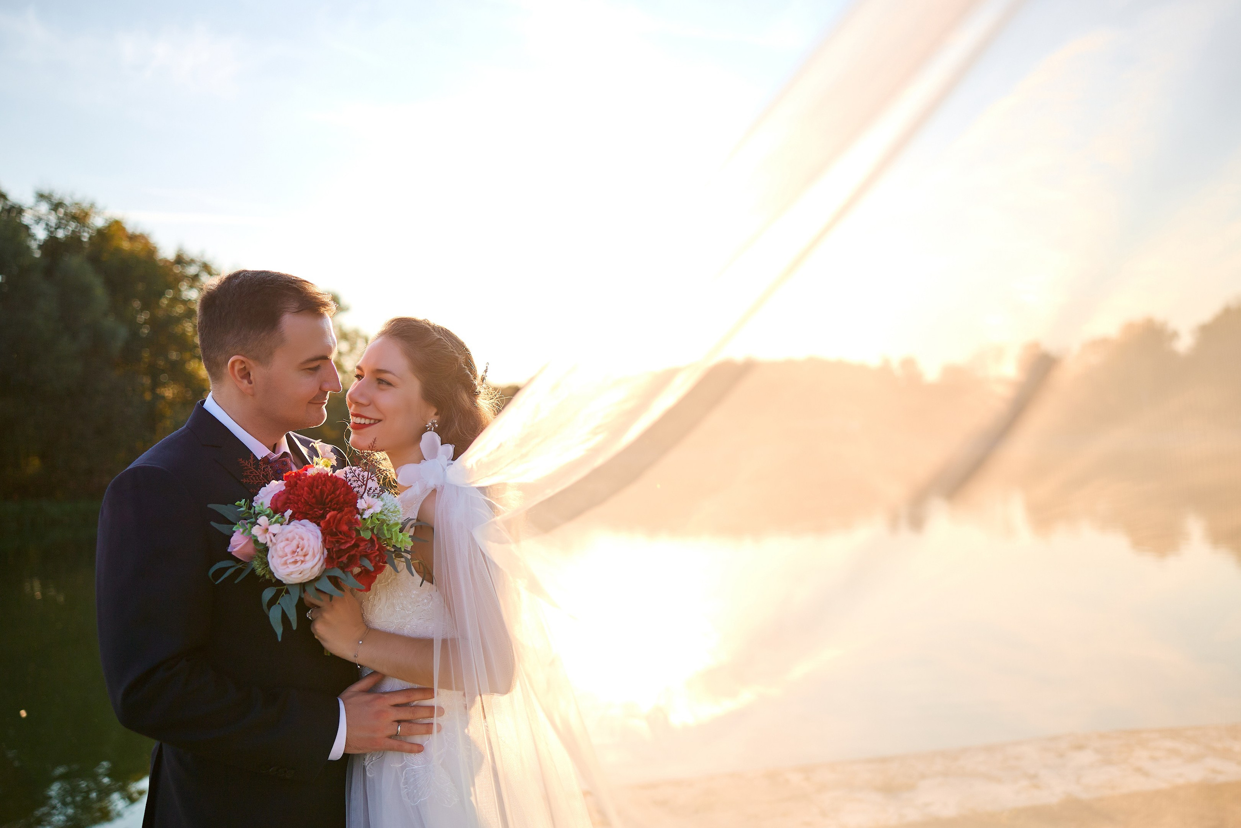 Свадебная фотосессия в Кусково. Свадебный фотограф Сергей Колбинский