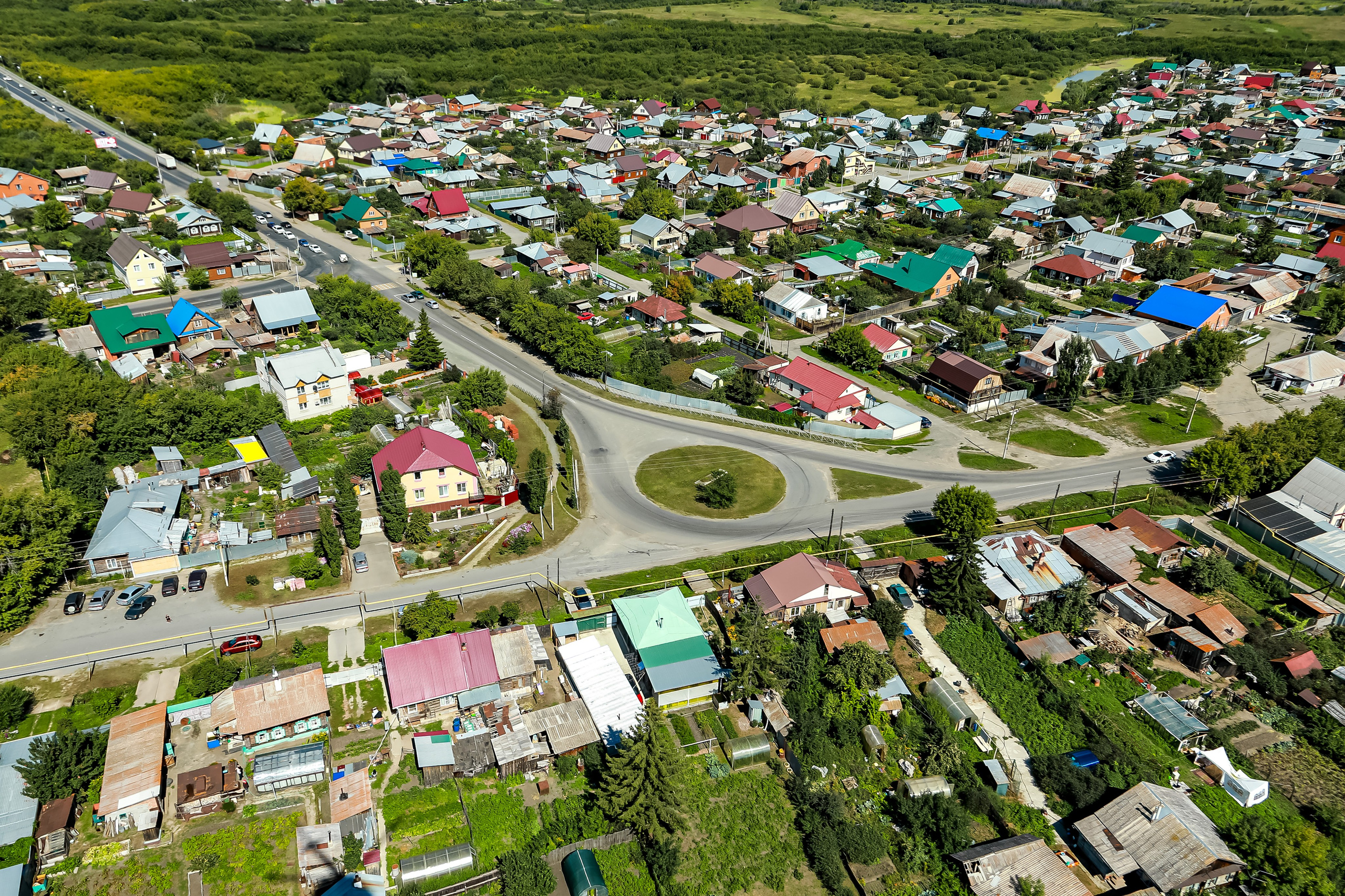 Город с высоты птичьего полёта. Фотограф Андрей Гузеев