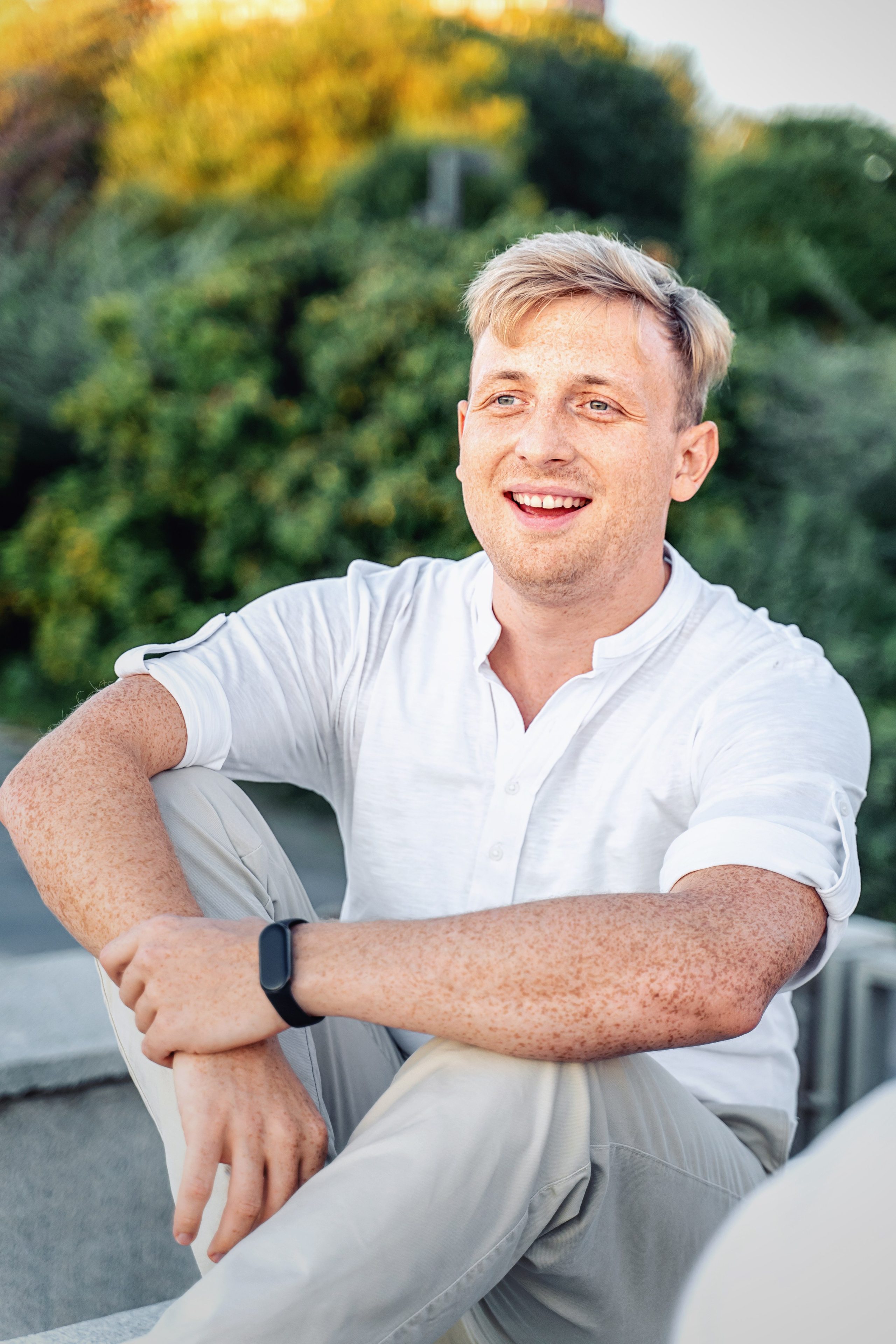 Семейная прогулка в парке Музеон на закате. Фотограф \ Видеограф на Крещение, Венчание Москва| Семейные съемки