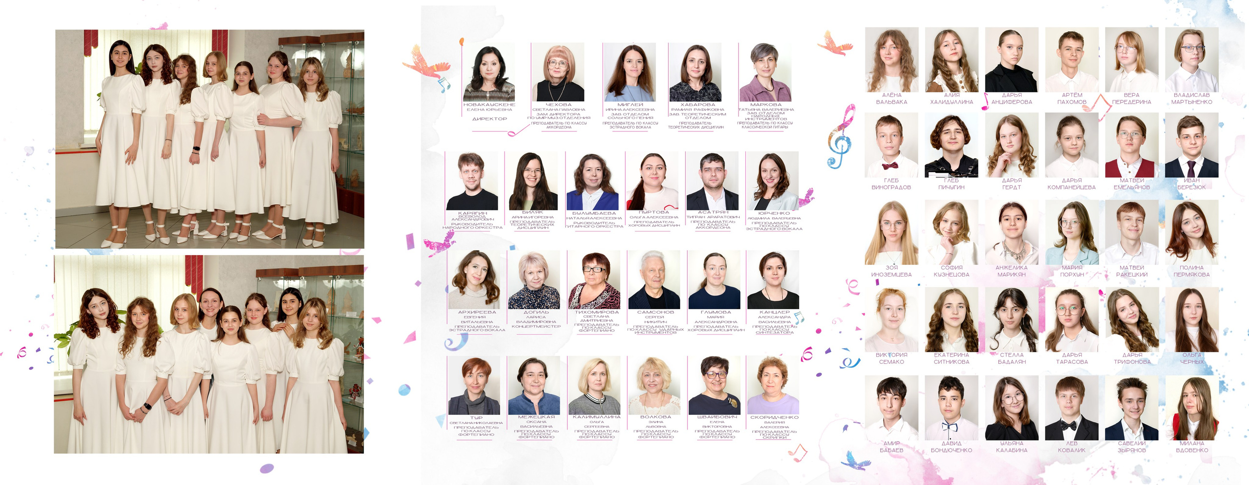 Выпукные альбомы МАУ ДО «ДШИ «ГАРМОНИЯ» 2025. Фотограф новорожденных, семейный детский в Тюмени Татьяна Морозова