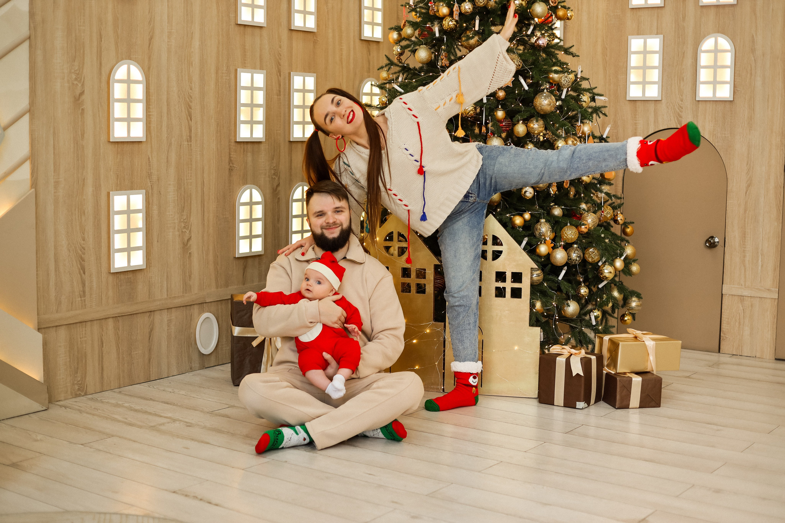 Екатерина, Дмитрий и Роберт новогодняя. Kharchenkotatianaweddingphoto