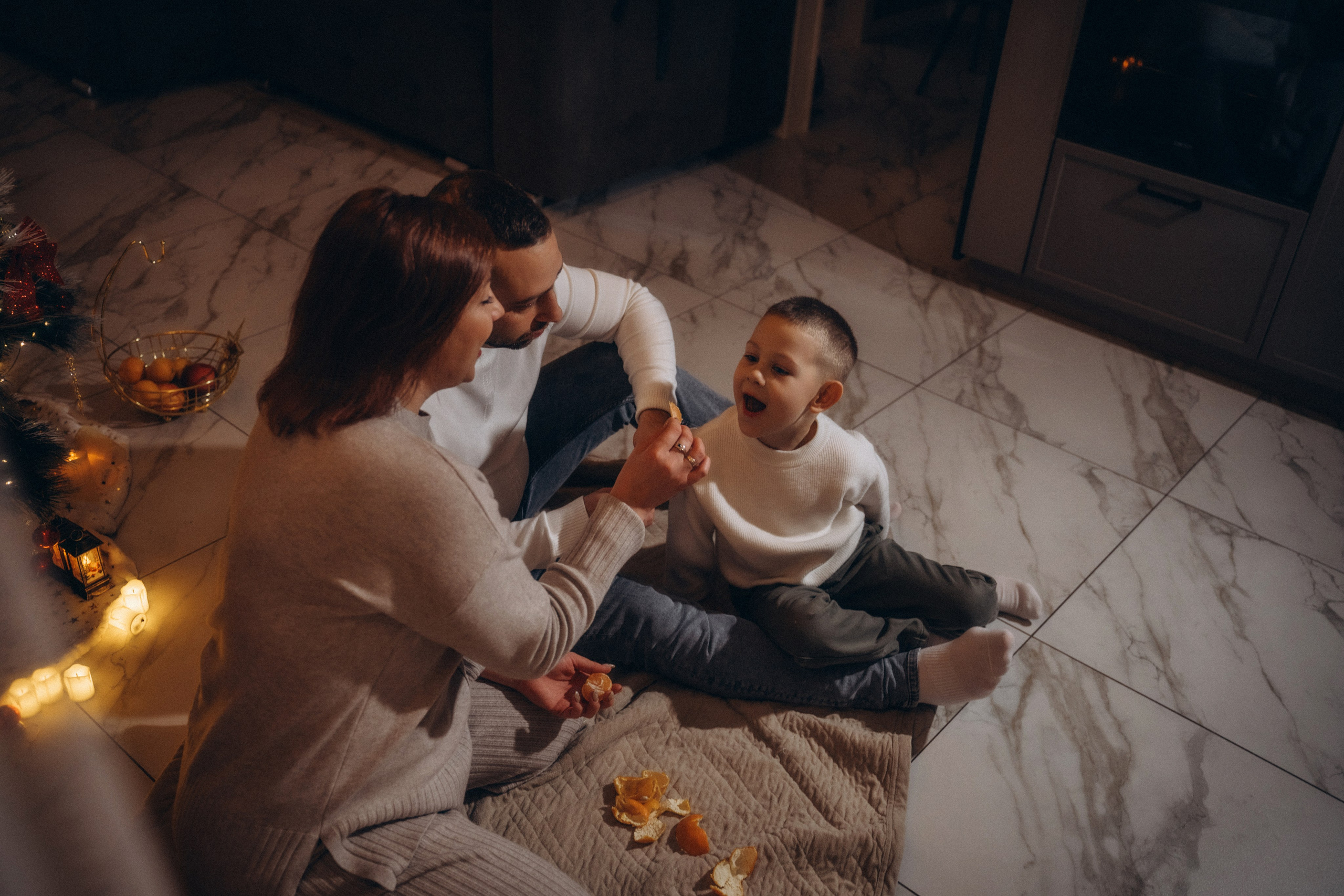 Семья Киприяновы, Новый год дома. Семейный фотограф в Белгороде Амелина Алина