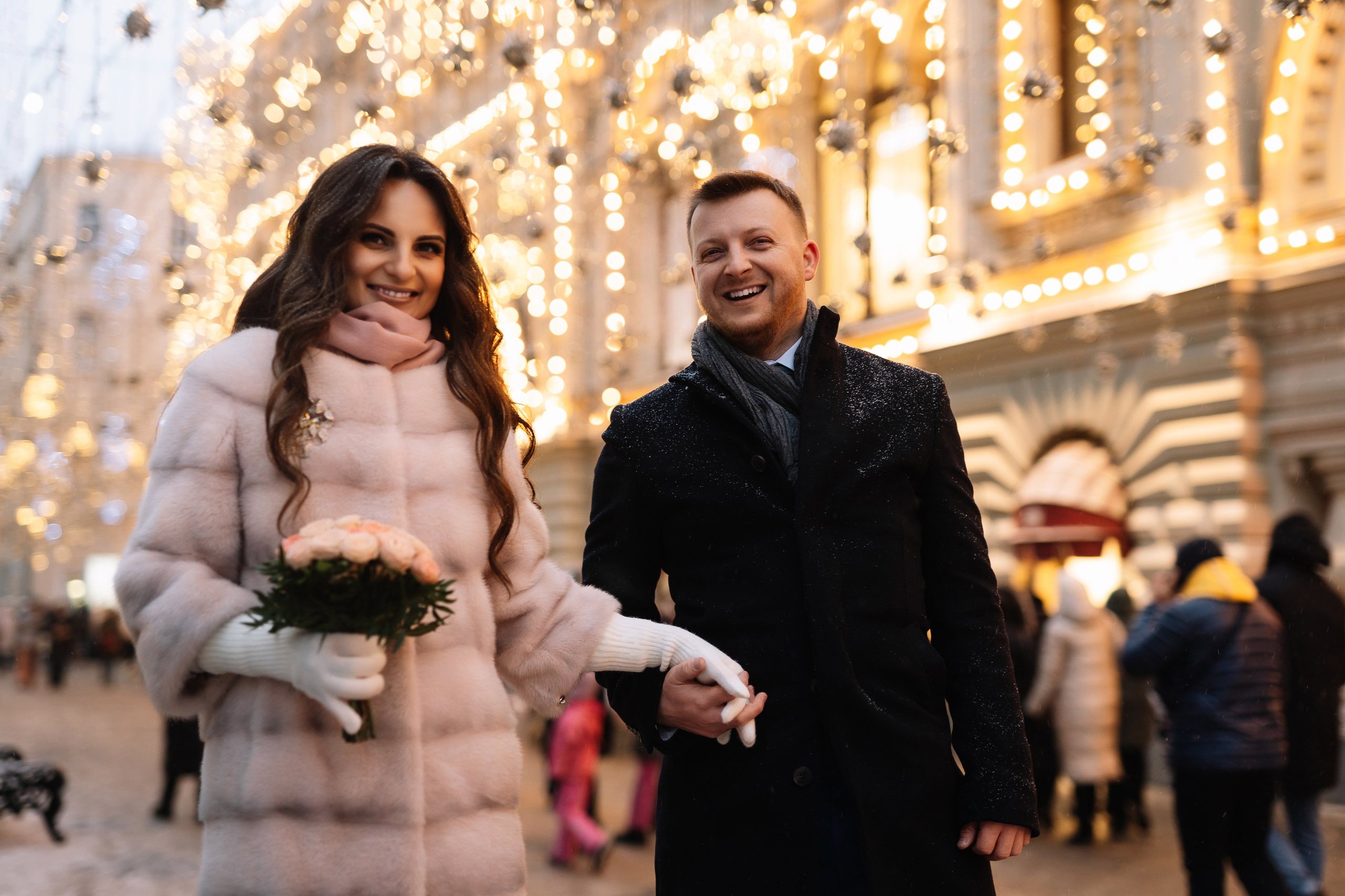 Свадебная фотосессия Лилии и Романа, прогулка в центре Москвы. Свадебный фотограф в Тамбове Павел Четвертков