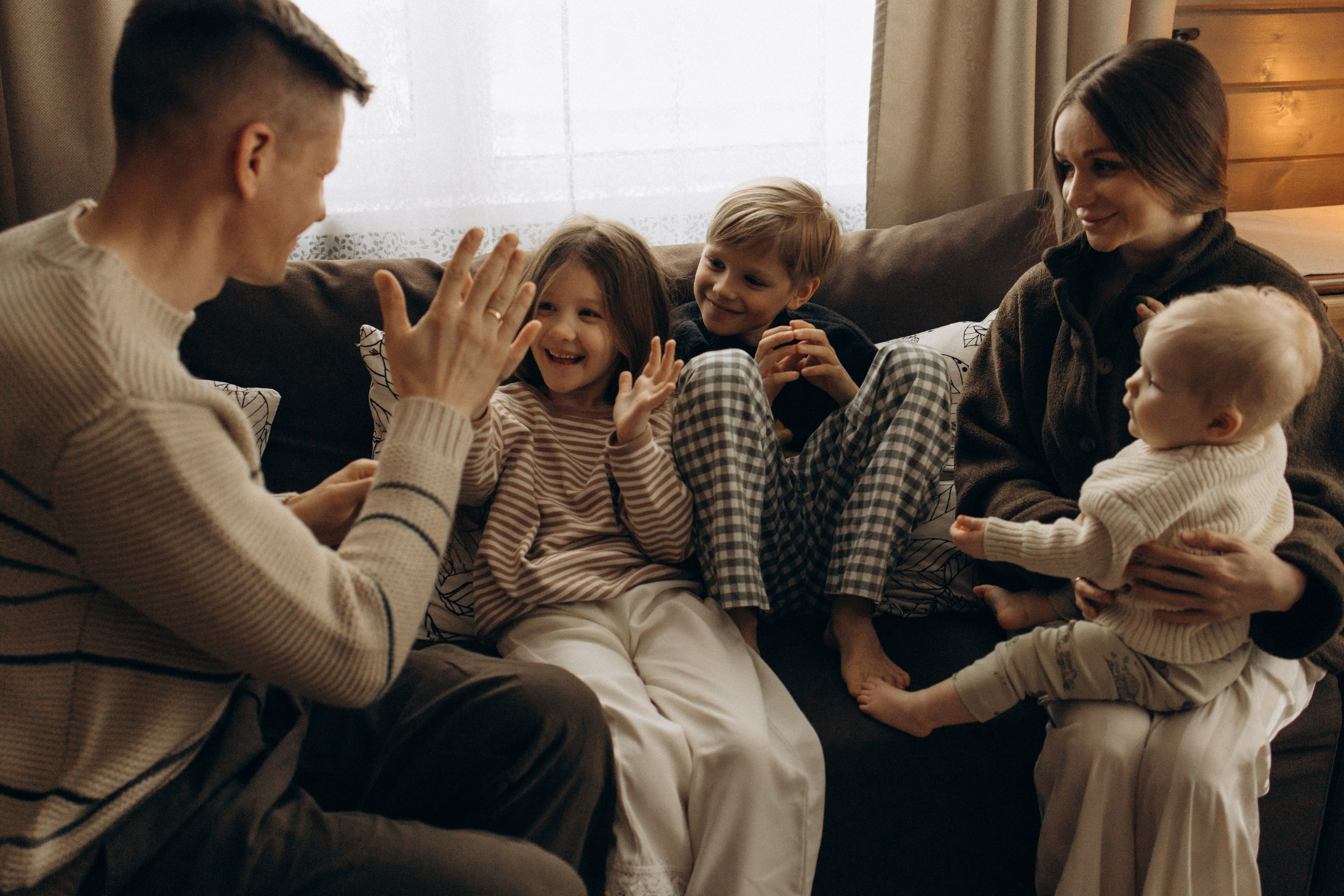 Уютным зимним вечером. Семейный фотограф в Москве Валерия Карпова