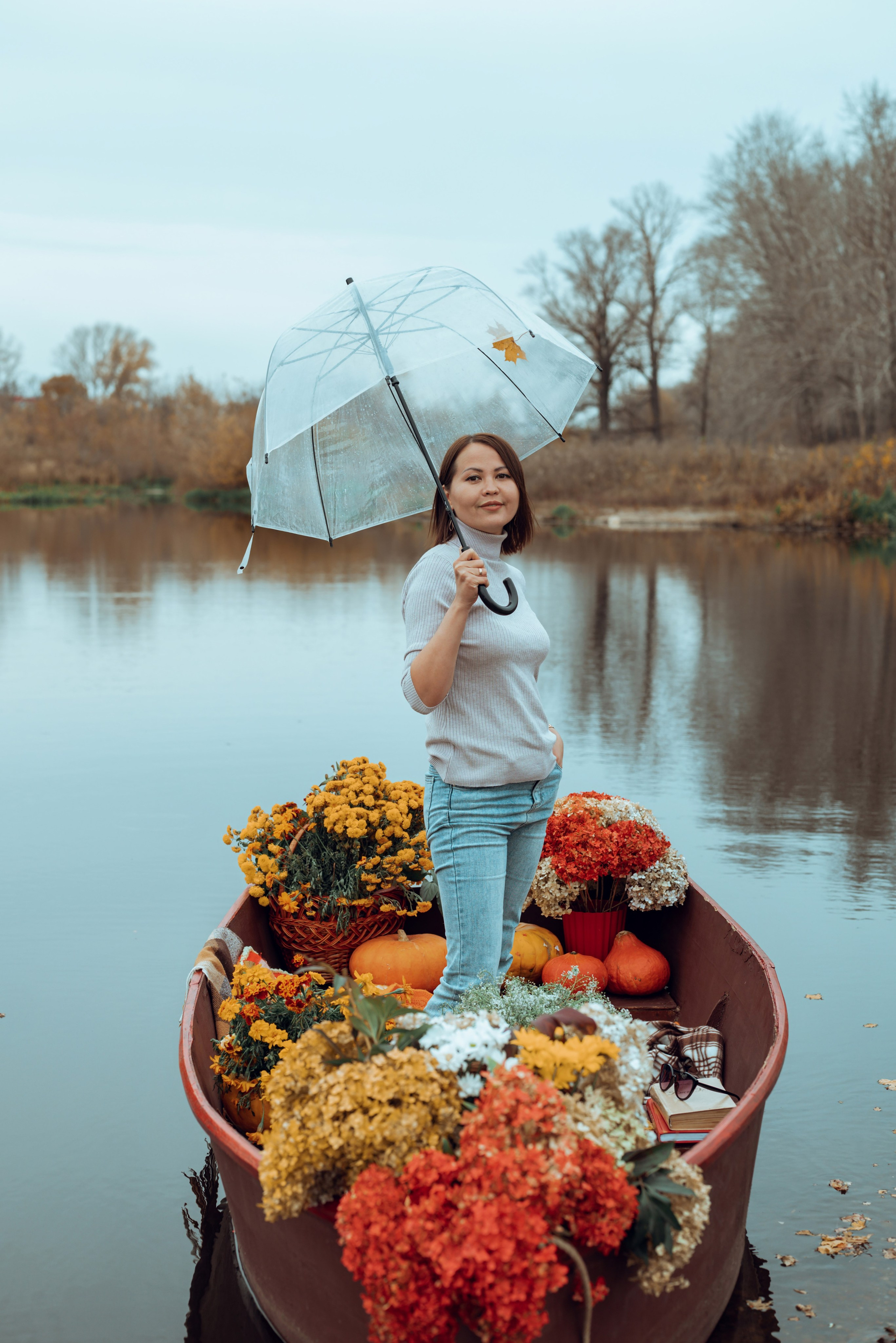 Фотопроект с осенней лодкой. Фотограф в городе Салават