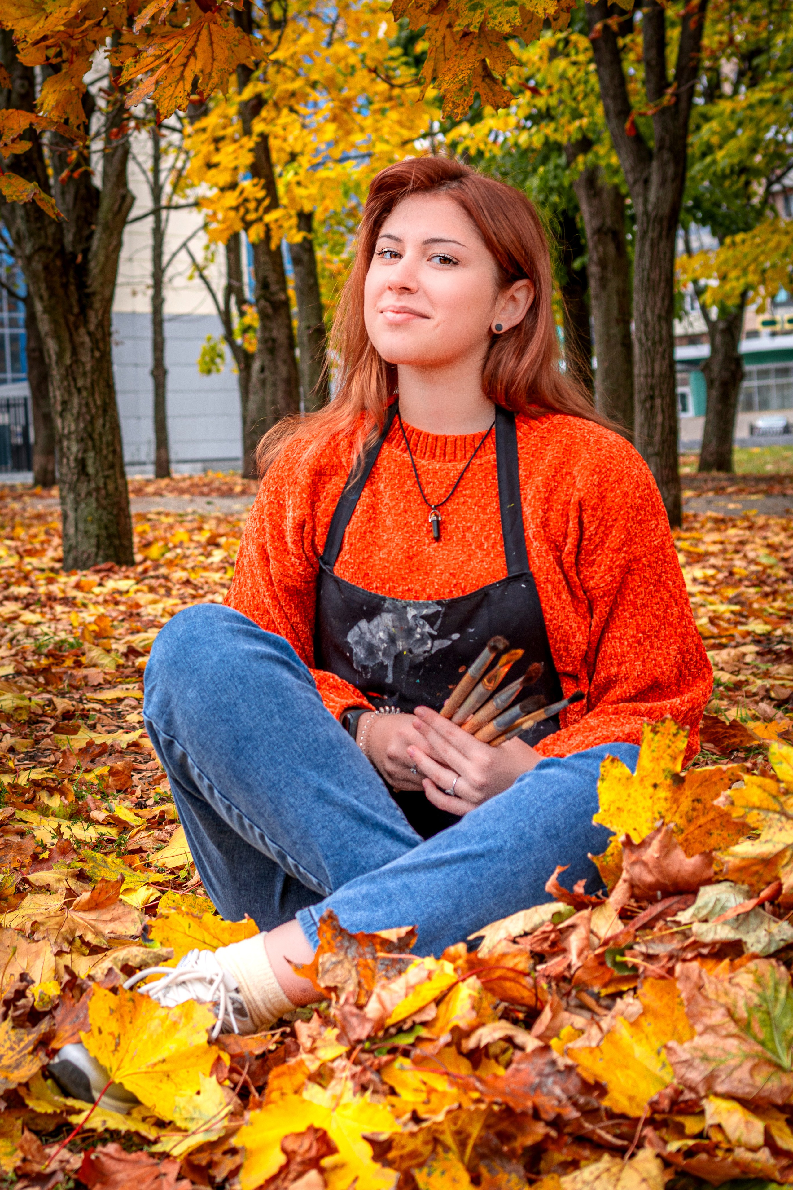 Яркая прогулка среди осенней листвы. Фотограф в РФ и ЛНР Юлия Федосеева