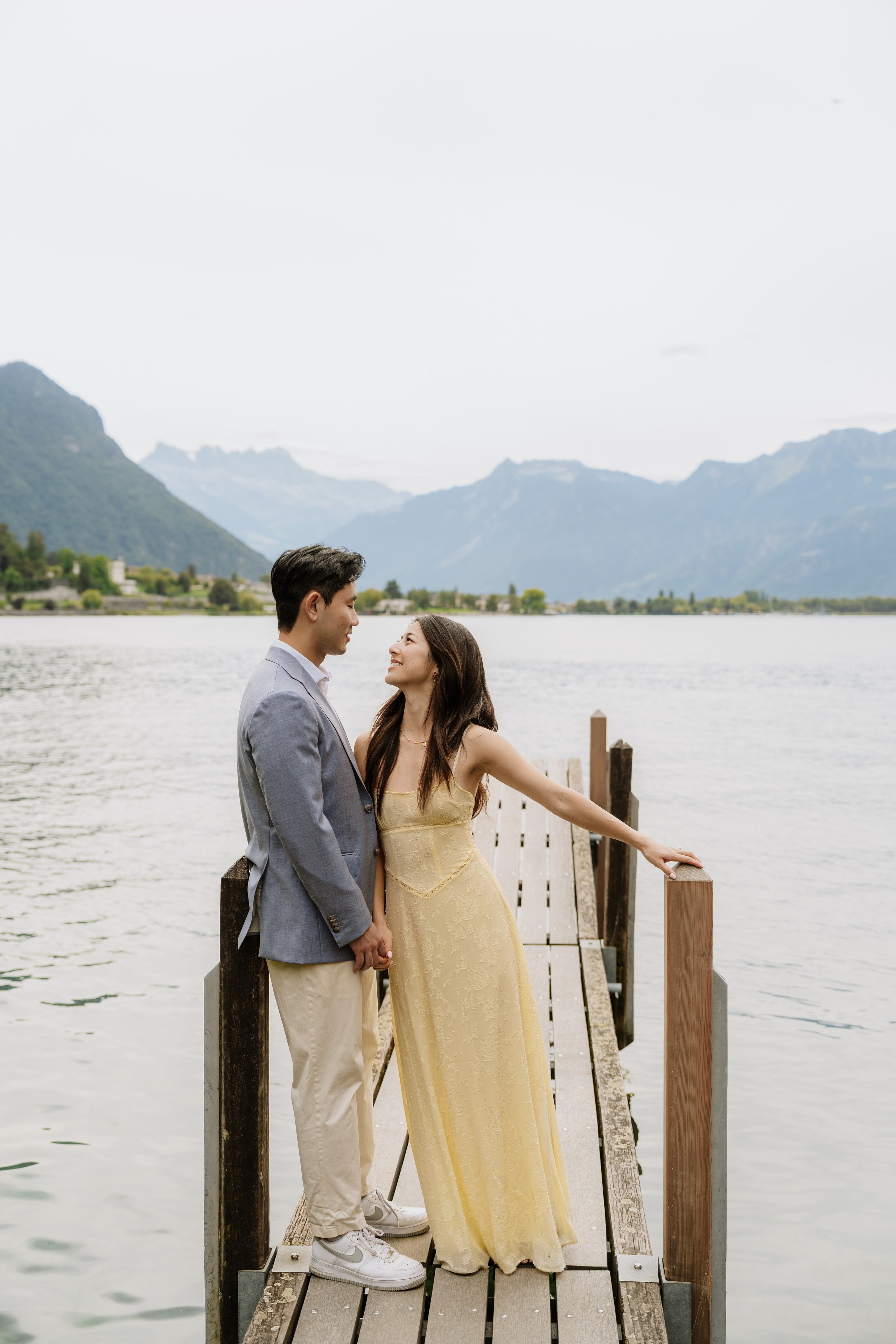 Kristi & Andy | Proposal Montreux. Professional Wedding Photographer Geneva & Romande Switzerland | Tanya Creator