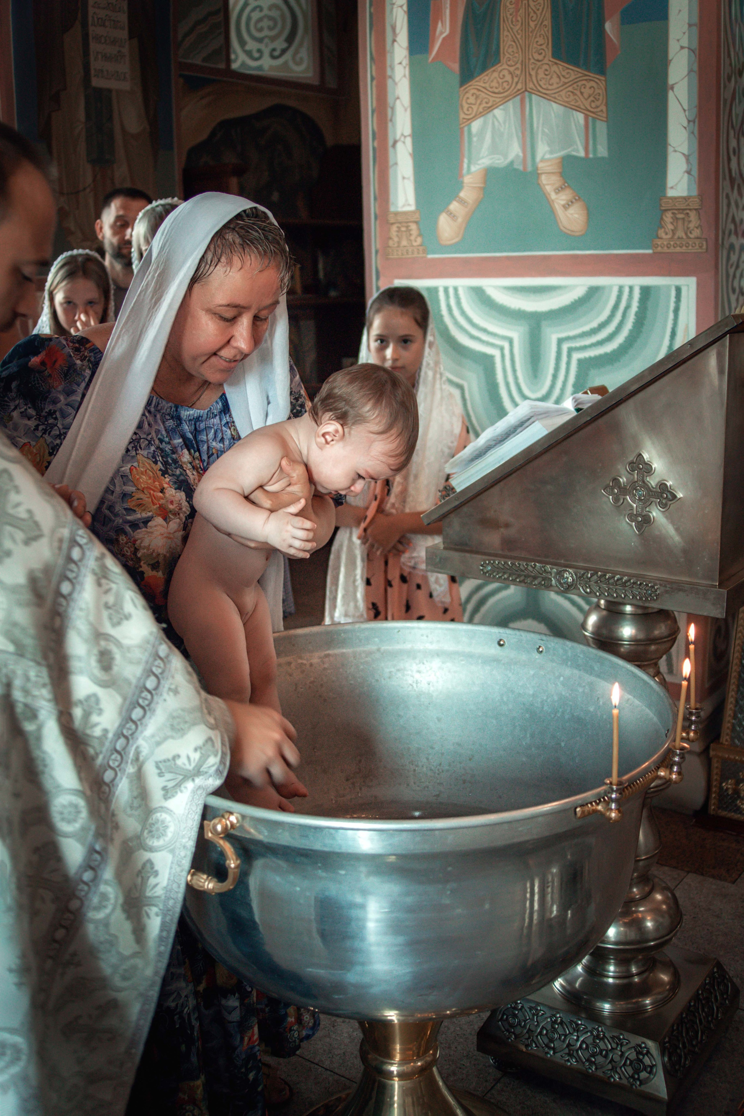 Крещение Василисы. Семейный и детский фотограф в Москве Ольга Кривенцова