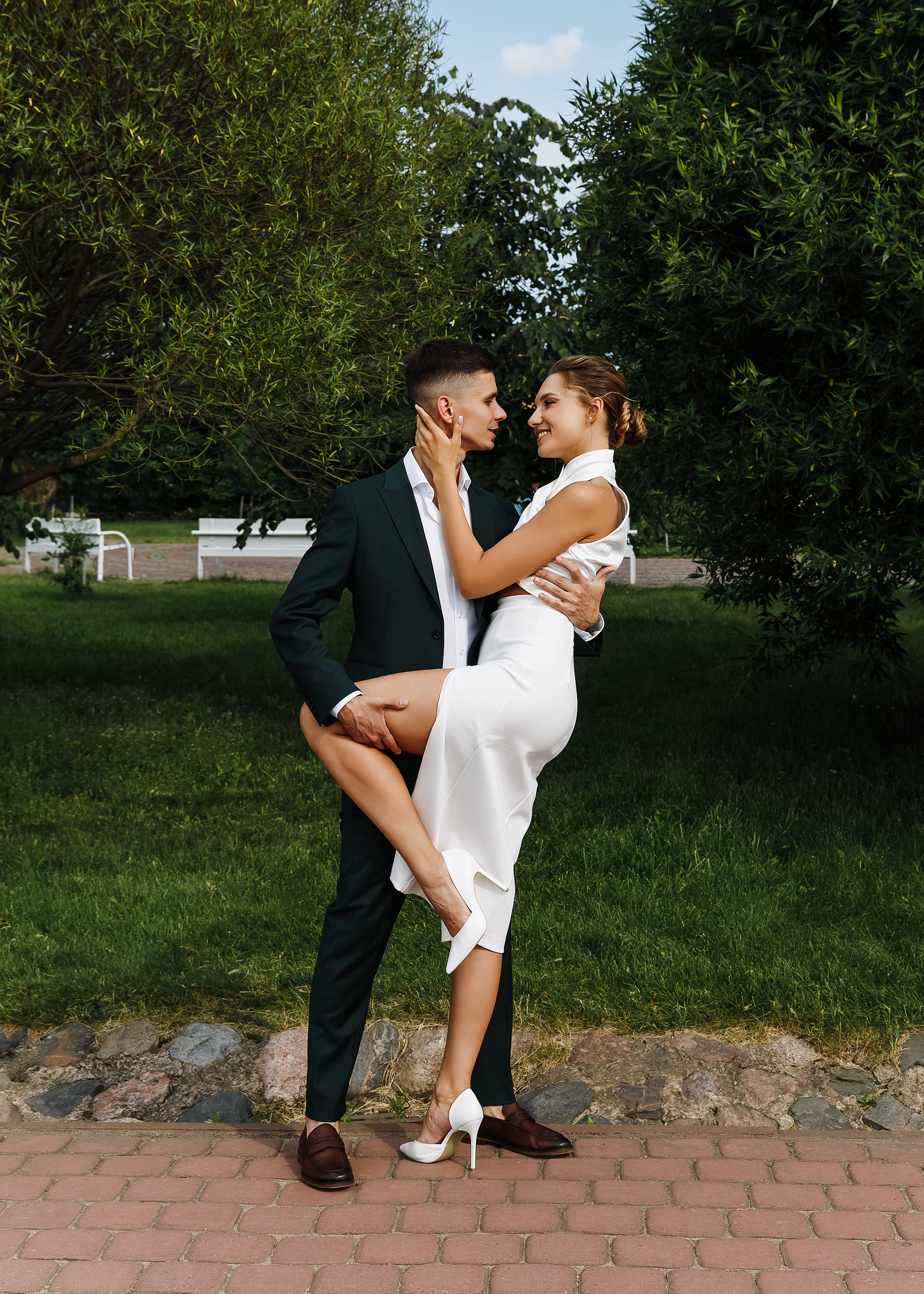 Оля и Андрей — свадебная фотосессия на катере. Свадебный и портретный фотограф в Санкт-Петербурге Анна Демьянова