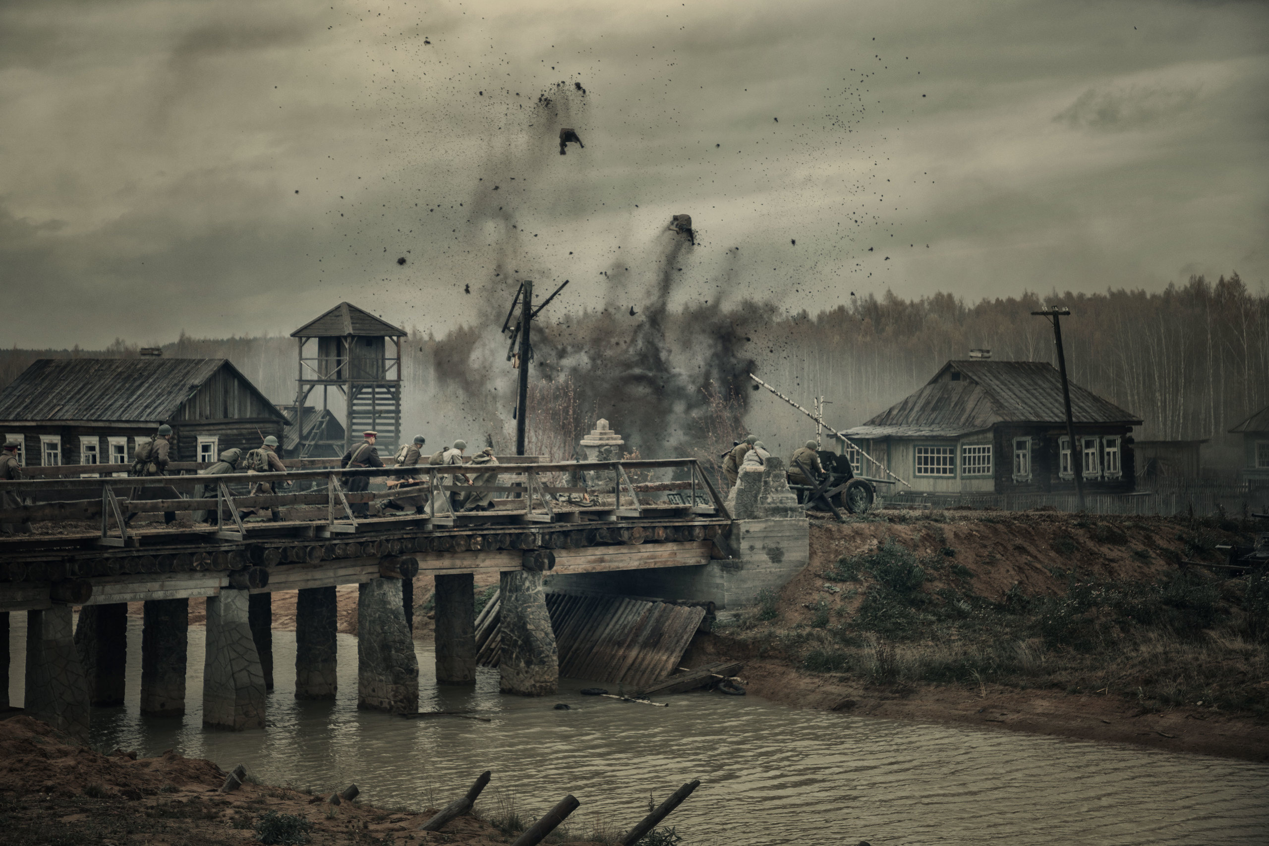 Военно-историческая реконструкция, реконструкция ВОВ, реконструкторы, кинокомплекс Военфильм, репортаж, 1941 год, Битва за Москву, Подольские курсанты, Ильинский рубеж