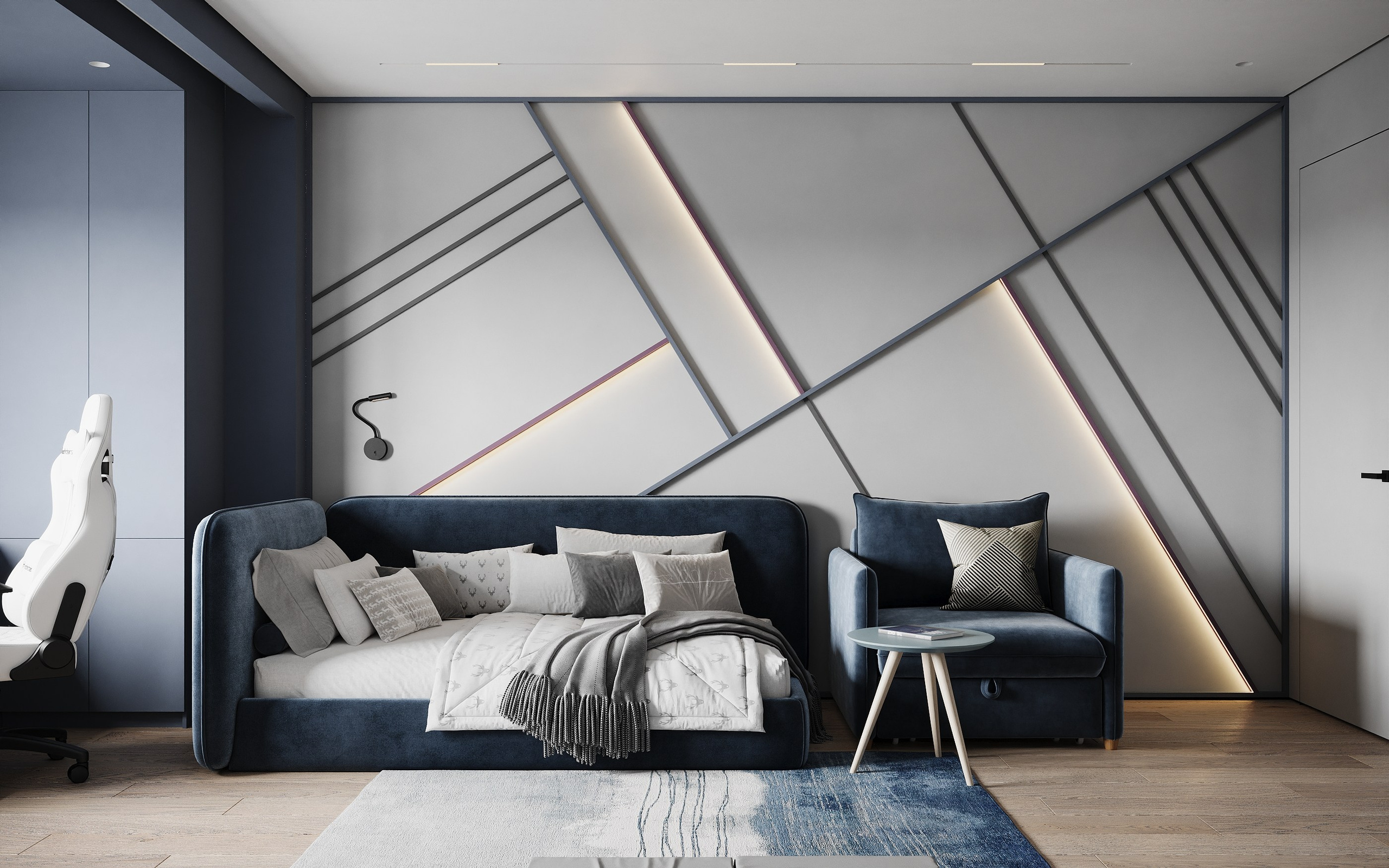 Квартира 116 м². Дизайнер интерьера Малюгина Ксения Санкт-Петербург