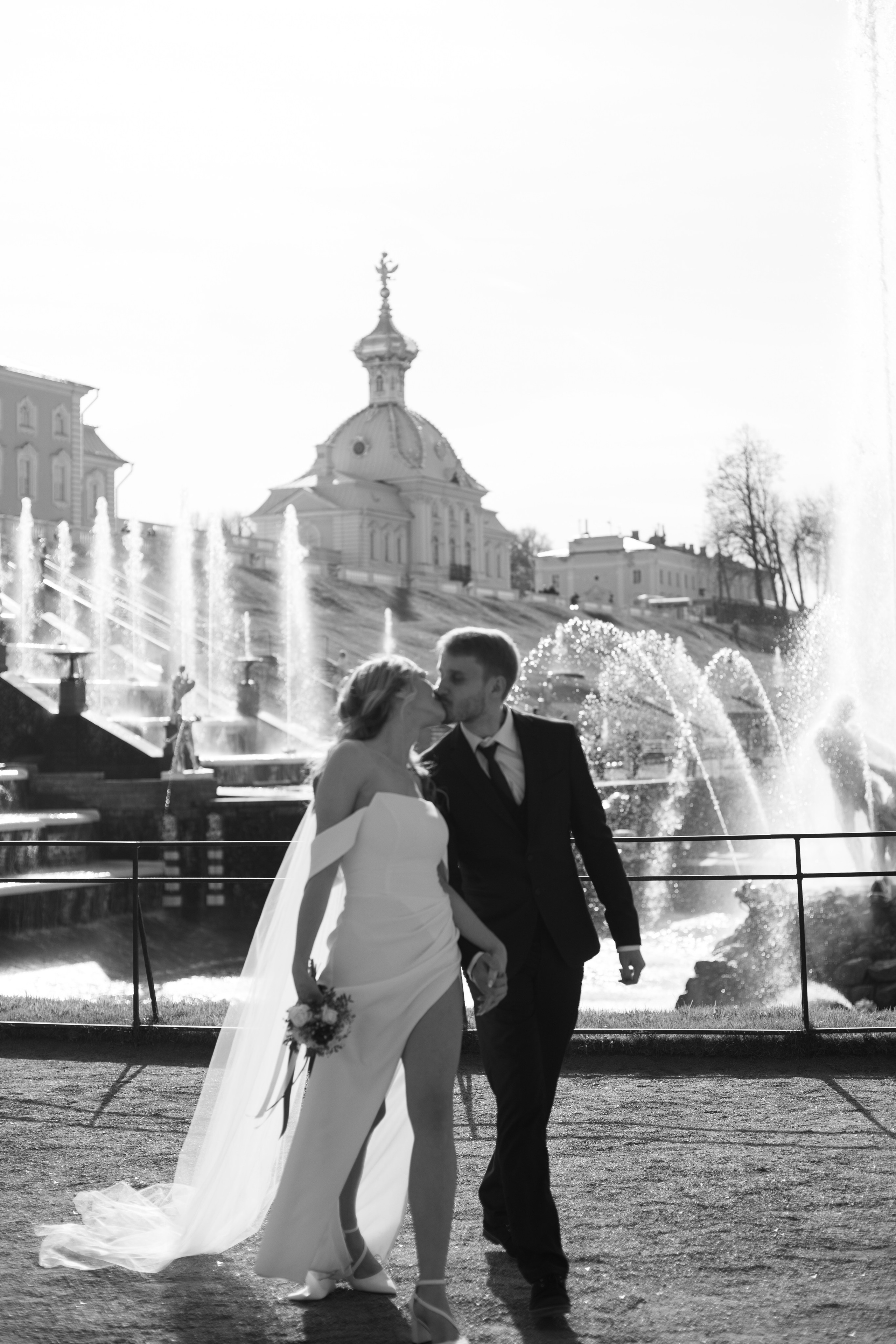 Петергоф / ЗАГС + прогулка. Свадебный и семейный фотограф в Москве Диана Левченко