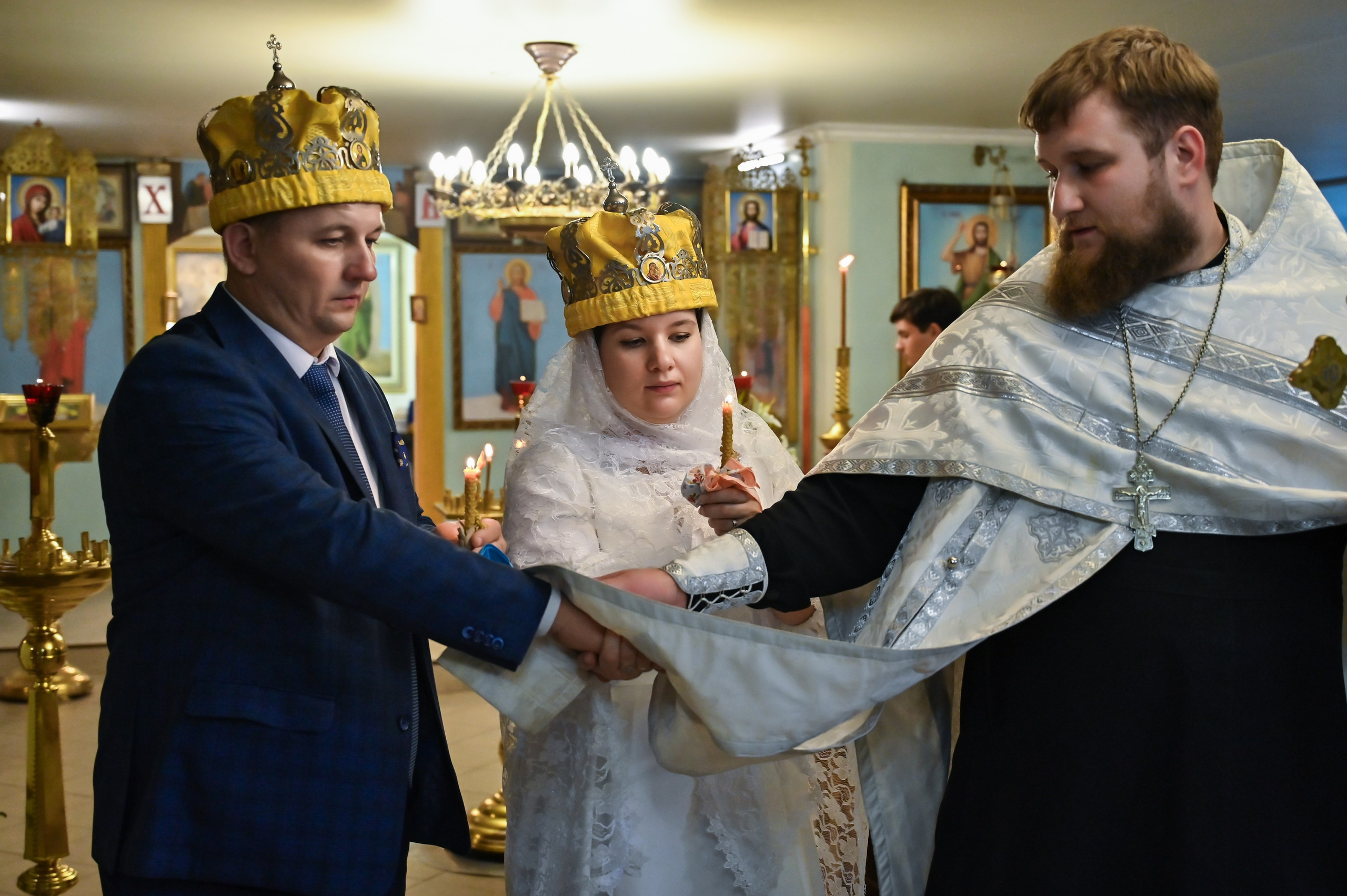 Венчание Андрей и Елена. Репортажный и свадебный фотограф в Липецке Иван Первойкин