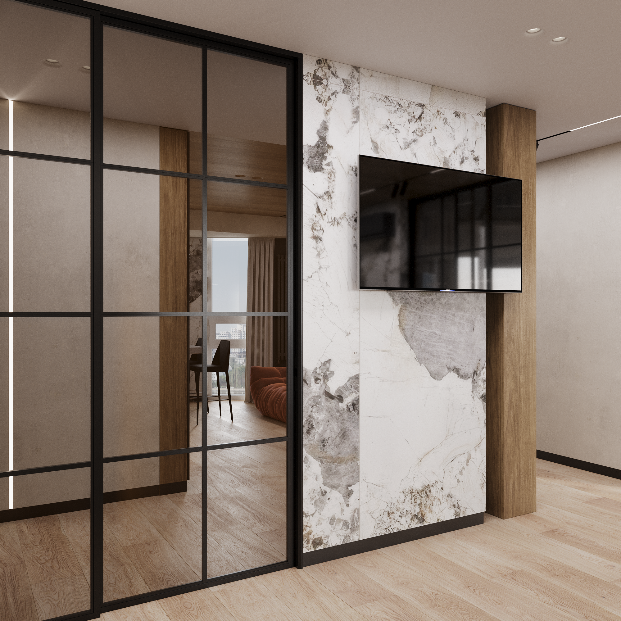 КВАРТИРА ДЛЯ МОЛОДОЙ СЕМЬИ. Дизайн интерьера. Воронеж. Москва