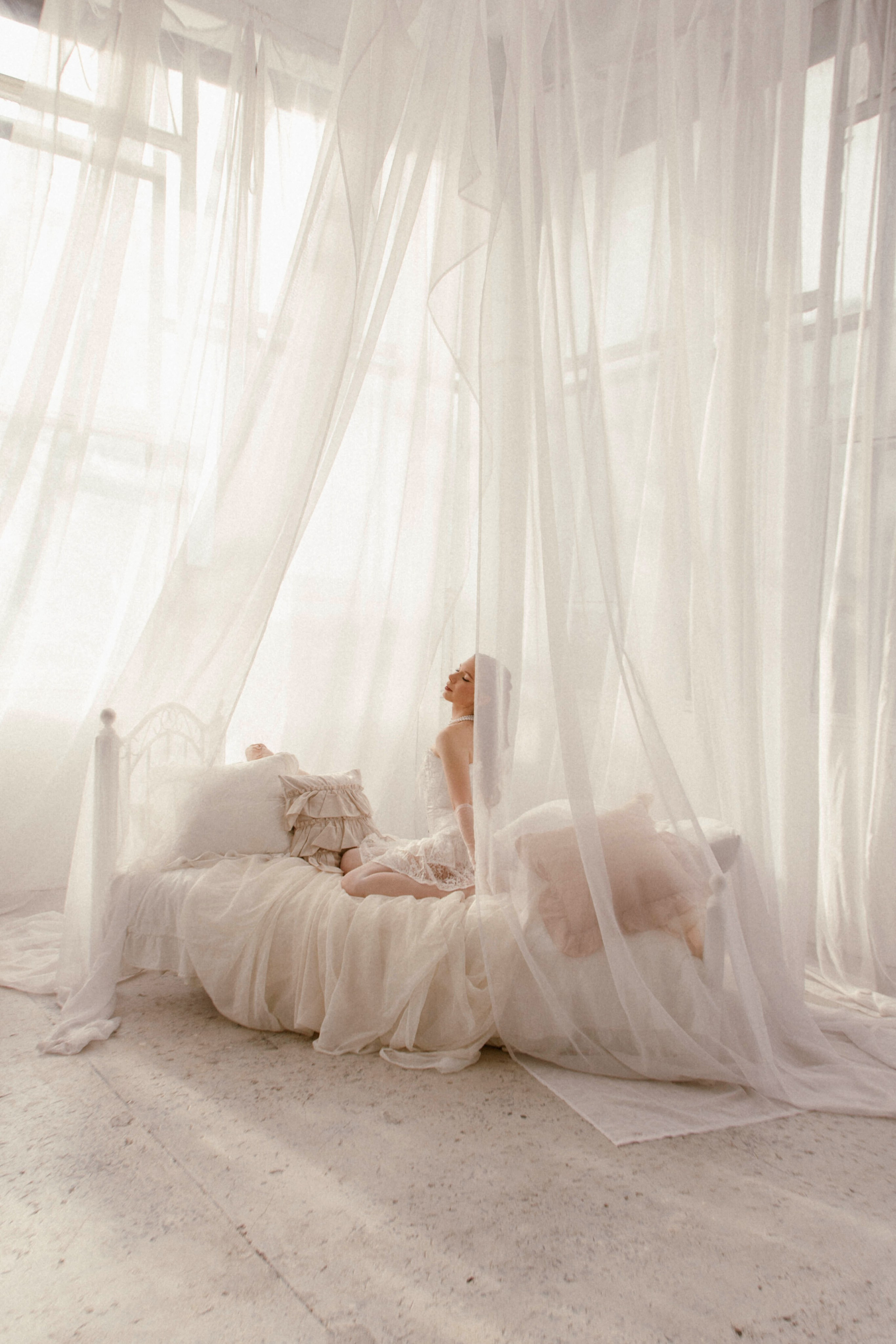 Марина. Фотосессия в студии, винтаж, женская съемка. Фотограф Ксения Третьякова, Санкт-Петербург