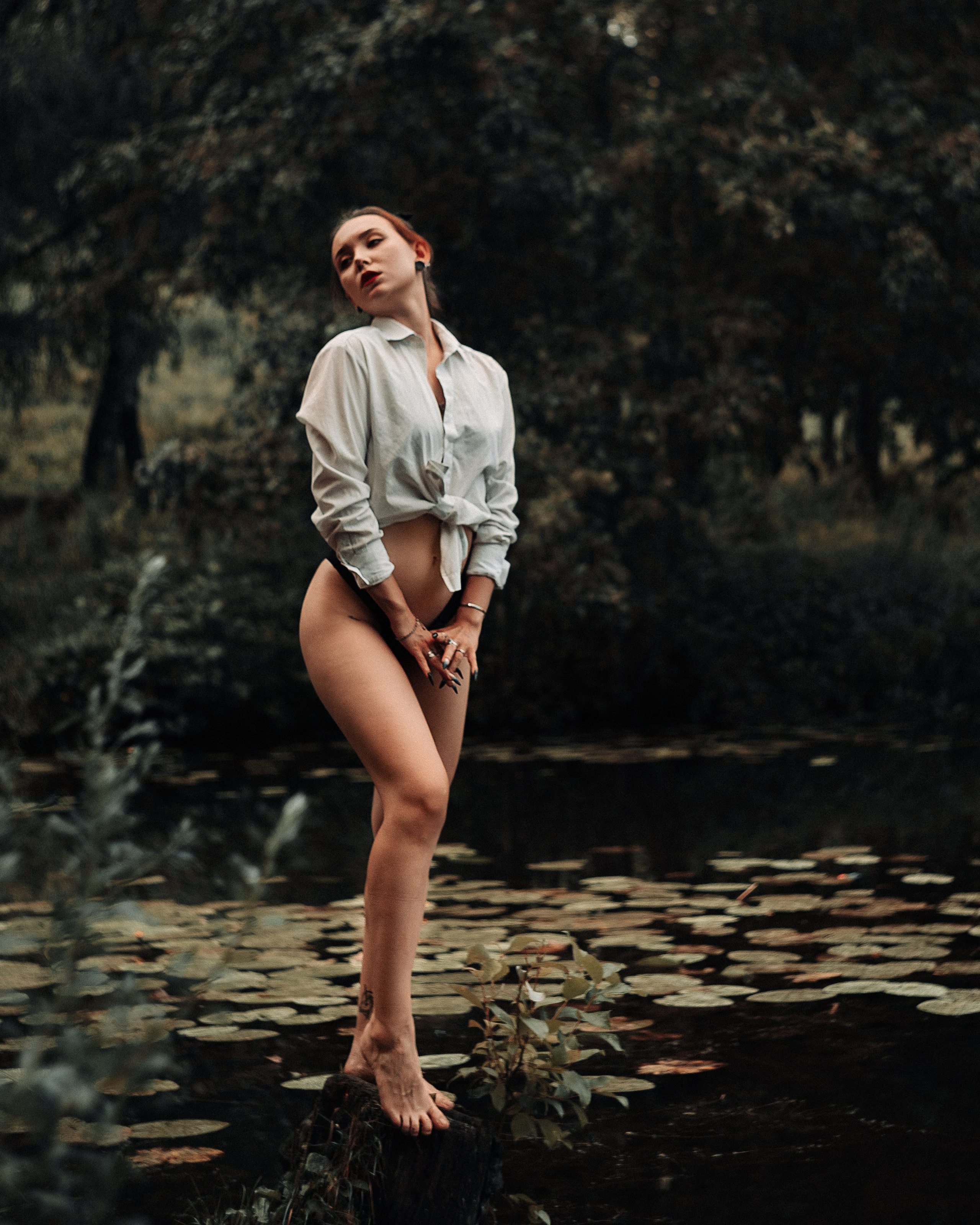 Лена — творческая фотосессия в водоёме. Фотограф Андрей Сокол — Санкт-Петербург/Москва