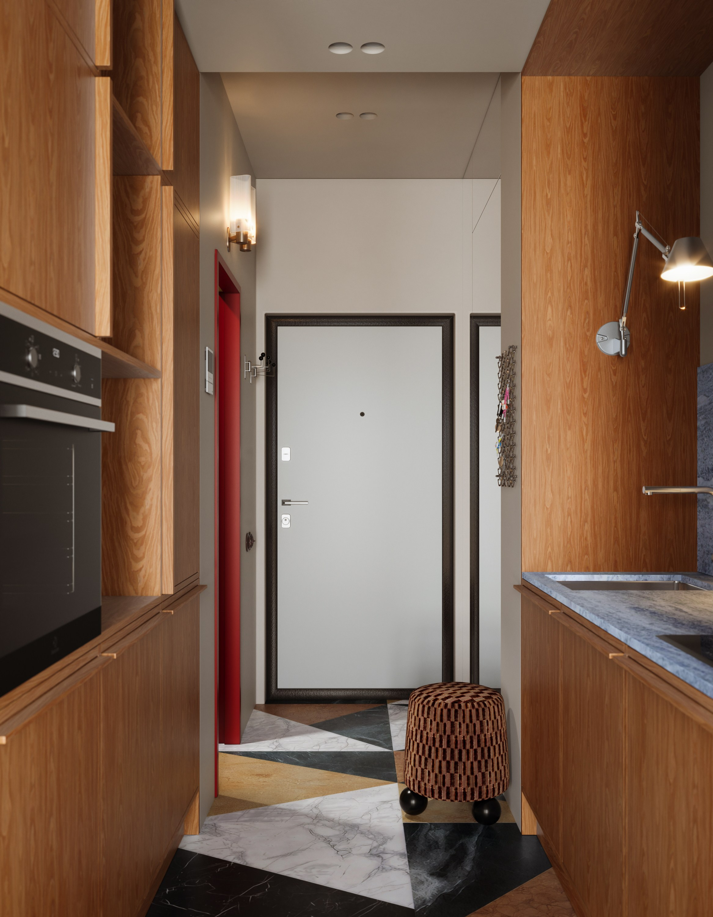 Дизайн-проект квартиры-студии (ЖК Среда на Лобачевского). KSYUSCHENKA — дизайн интерьеров в Москве, Петербурге и по всему миру