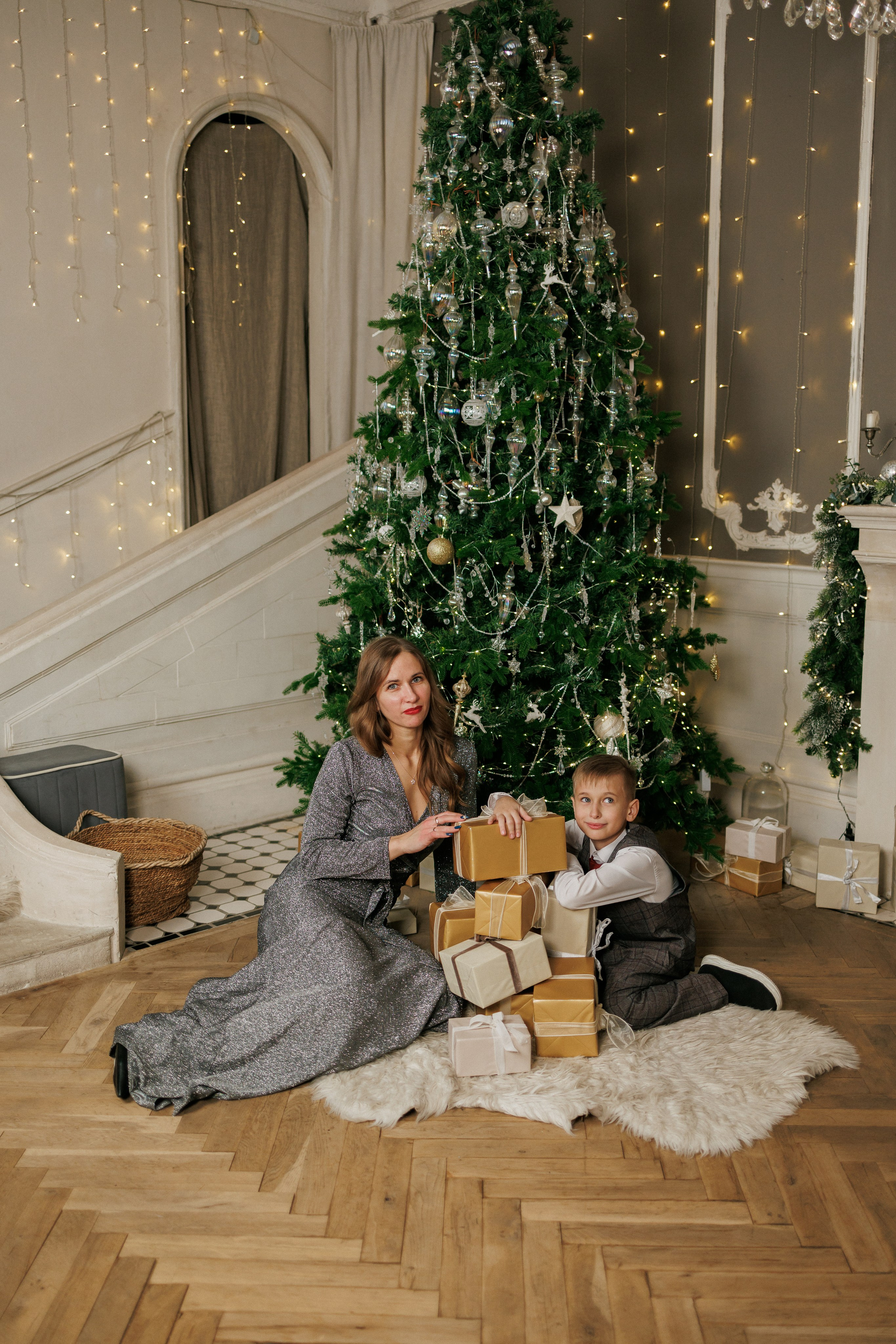 Семейная новогодняя фотосессия. Семейный фотограф г. Тюмень