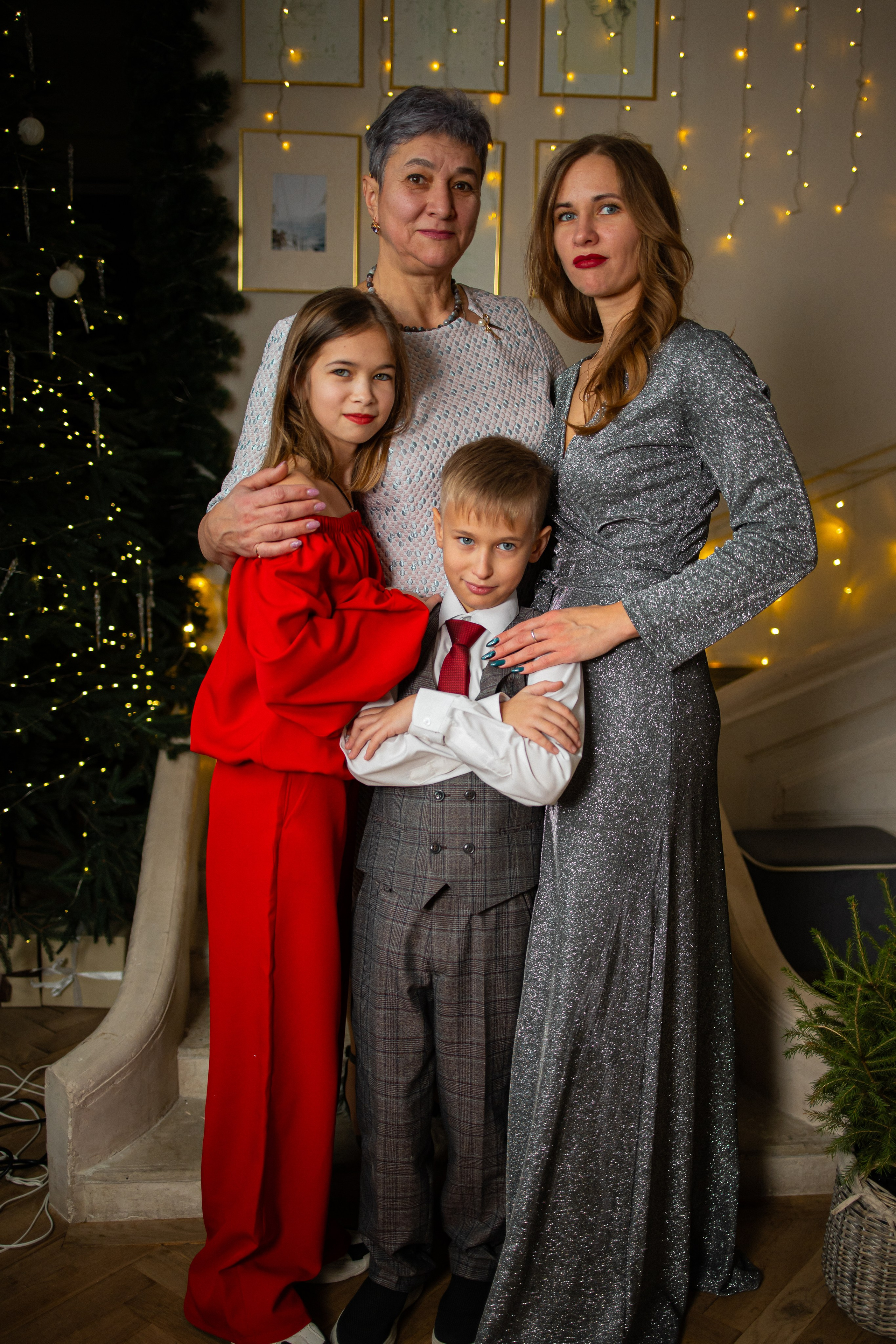 Семейная новогодняя фотосессия. Семейный фотограф г. Тюмень