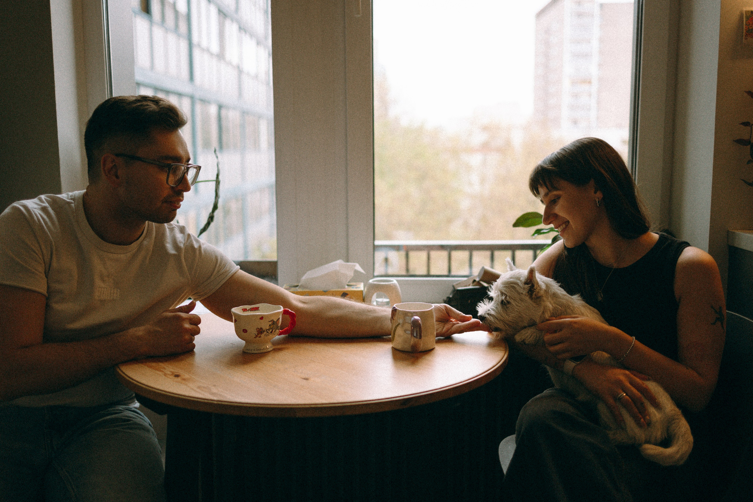 Снежуля, Мари и Саша. Фотограф анималист Анастасия Пикей