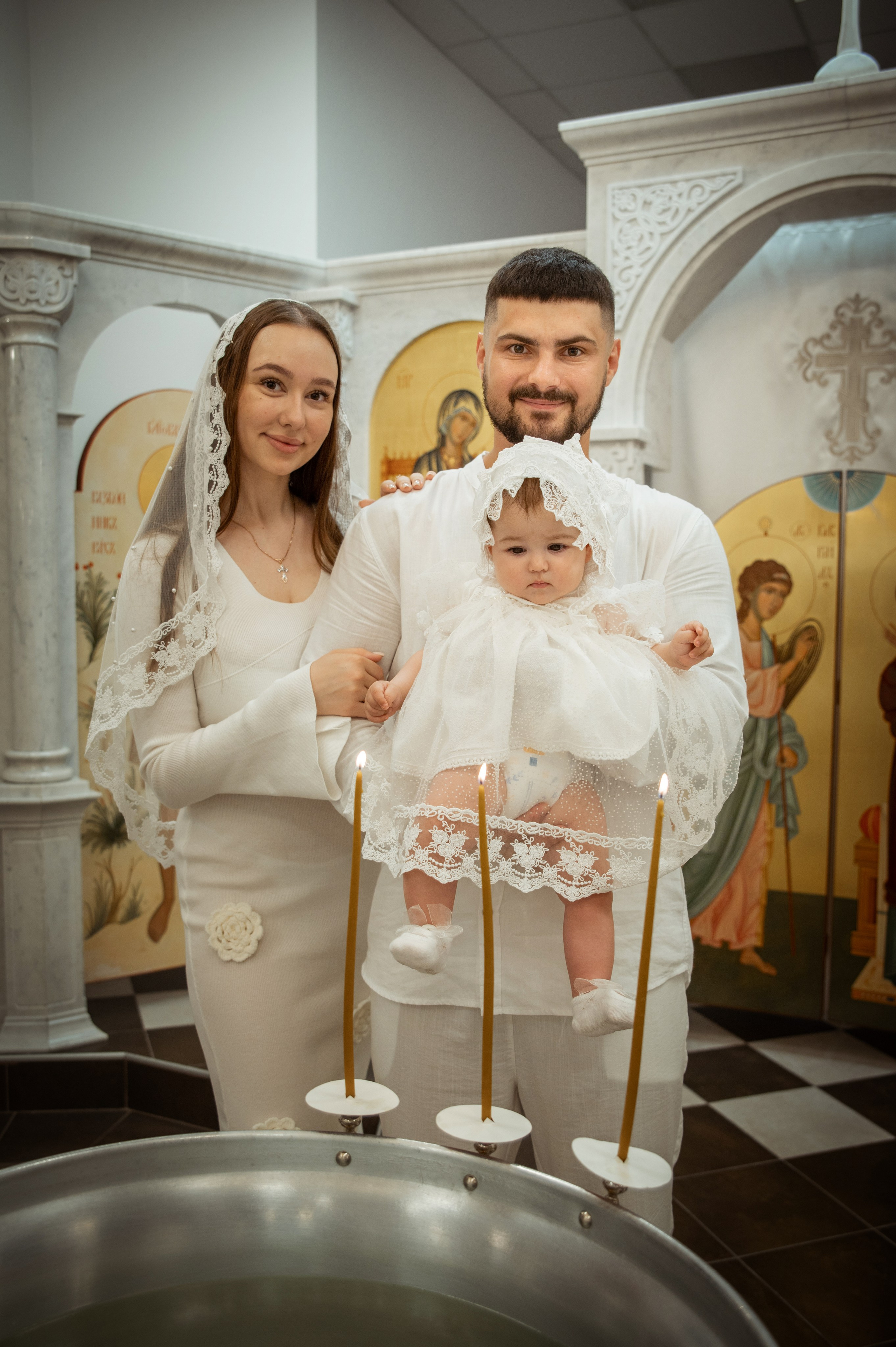 Таинство Крещения Александры, Александра-Невский Собор г. Волгоград. Церковный, семейный и репортажный фотограф Волгоград, Волжский