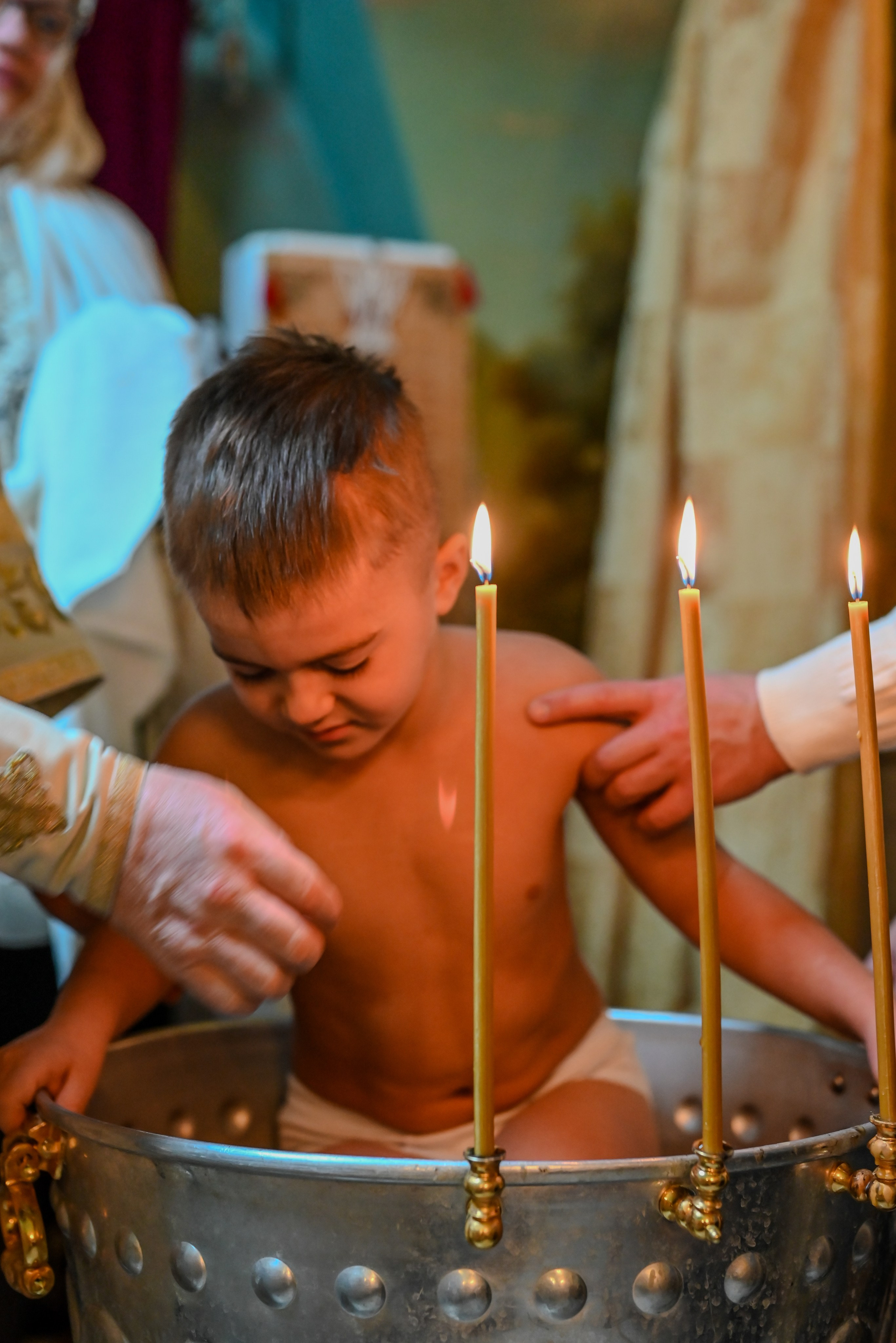 Крещение Совхоз Ленина. Семейный и детский фотограф Москва