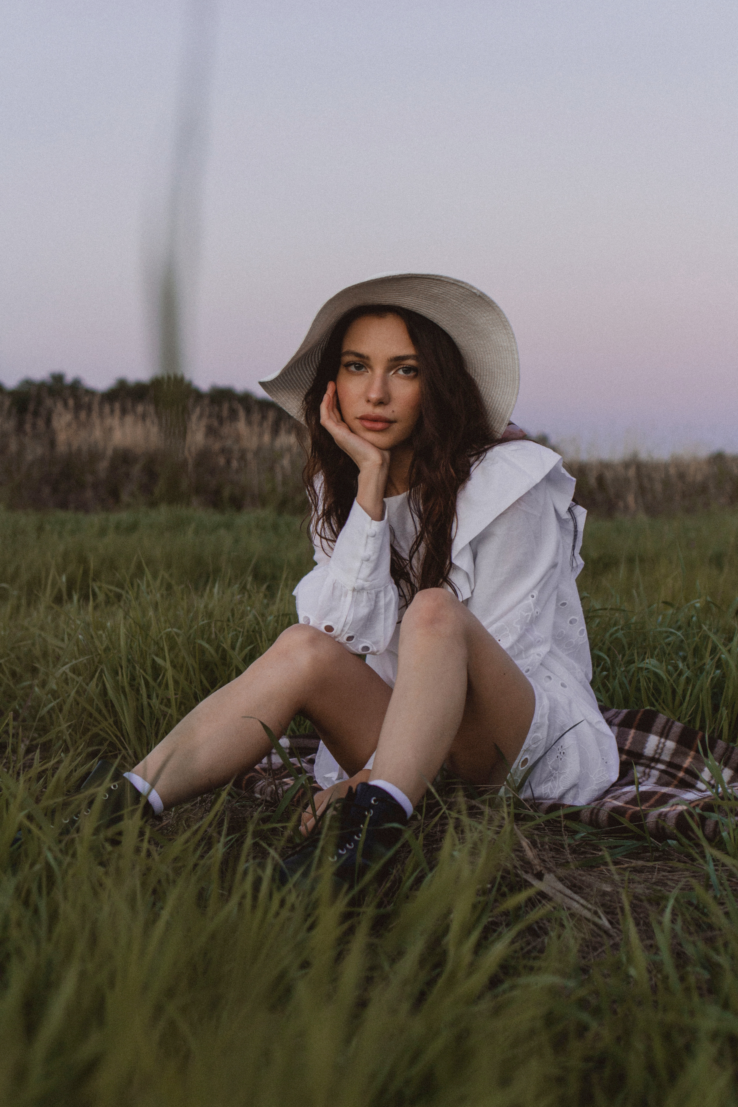 Фотосессия в поле на закате. Фотограф в Санкт-Петербурге Мария Алеканд