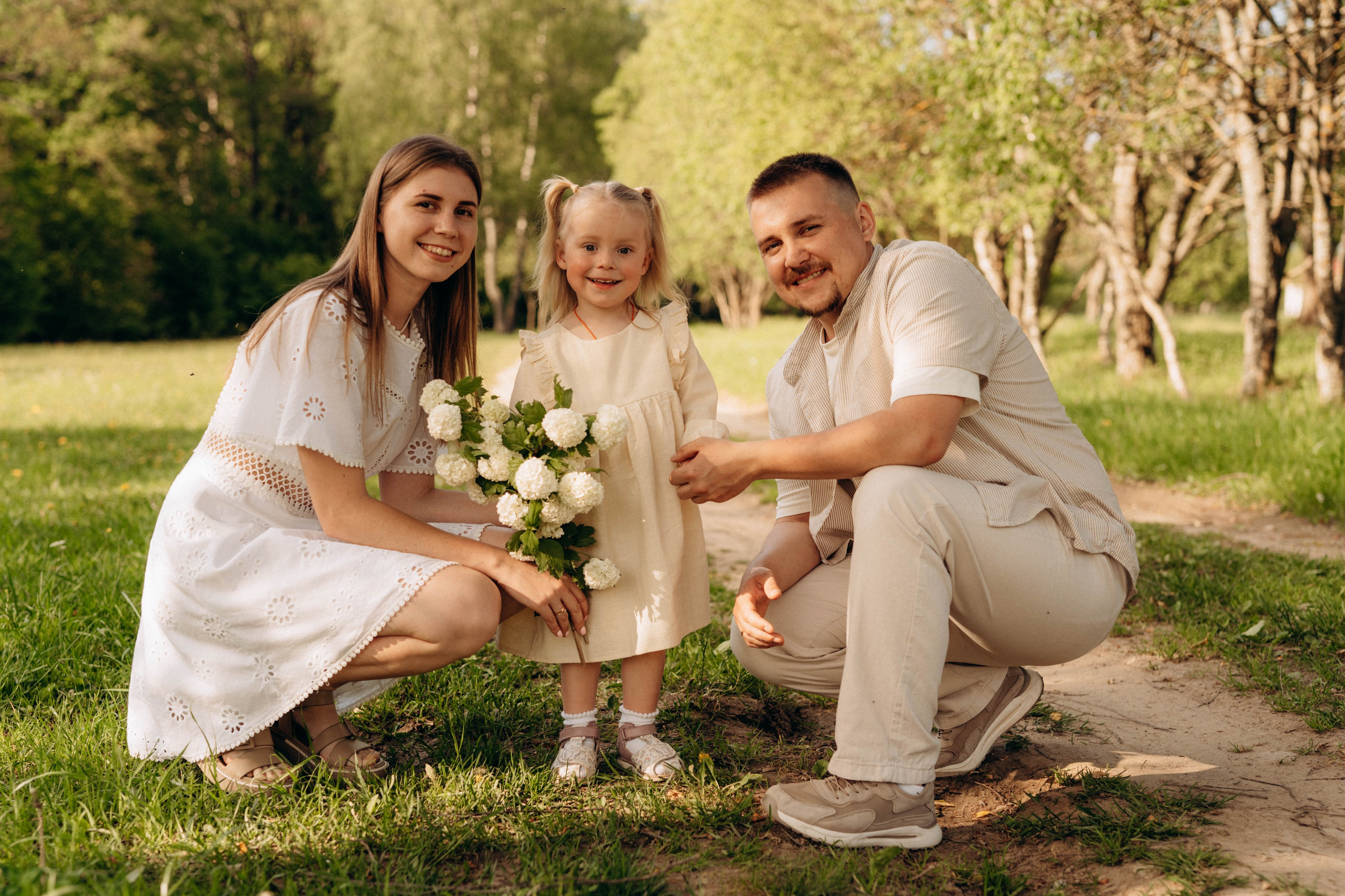 Прогулка Данилы, Алёны и Арины. Свадебный и семейный фотограф в Калуге Анна Киреева