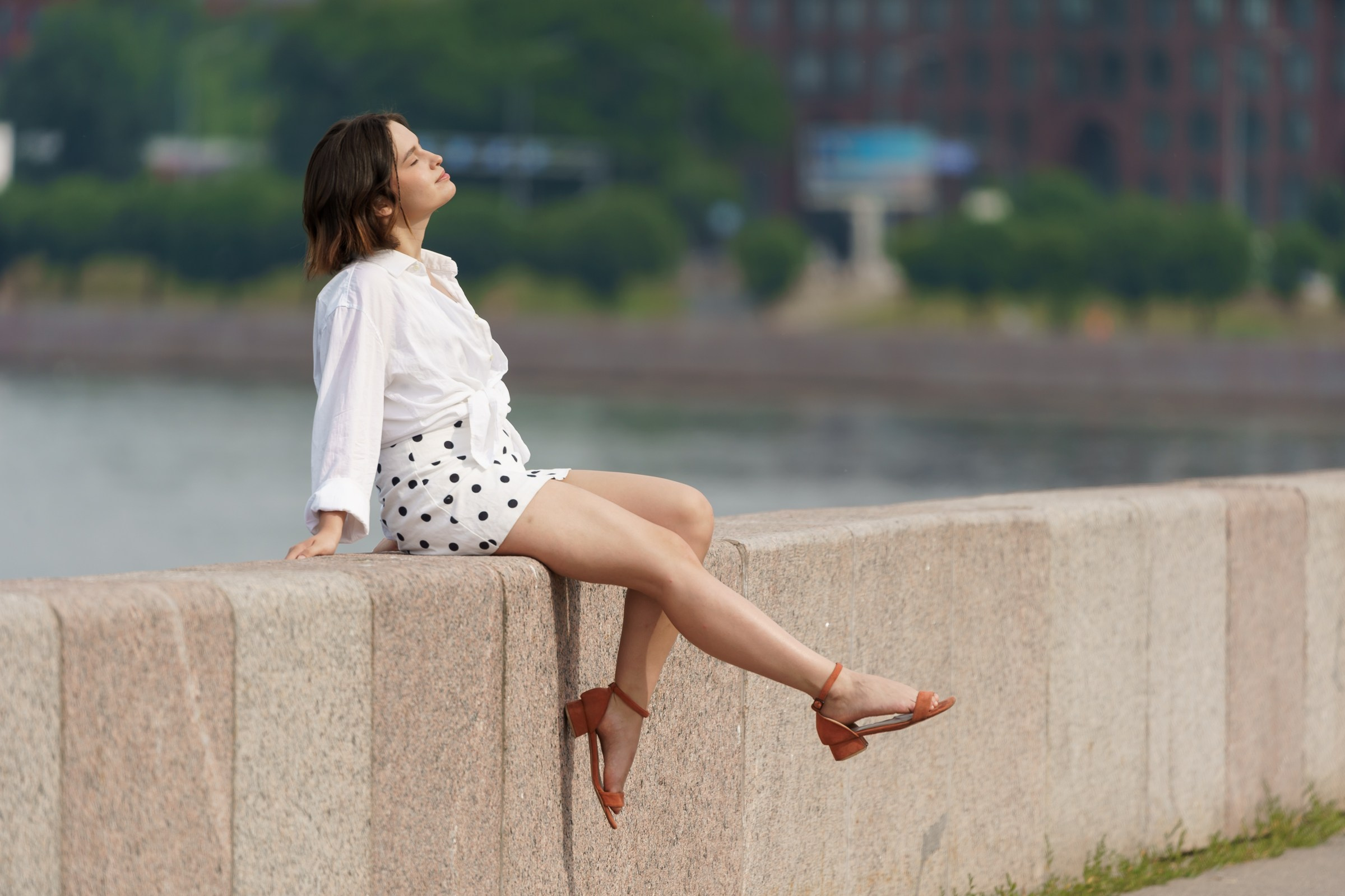 Катя. Свердловская набережная. Портретный фотограф в Санкт-Петербурге Александр Быстрицкий