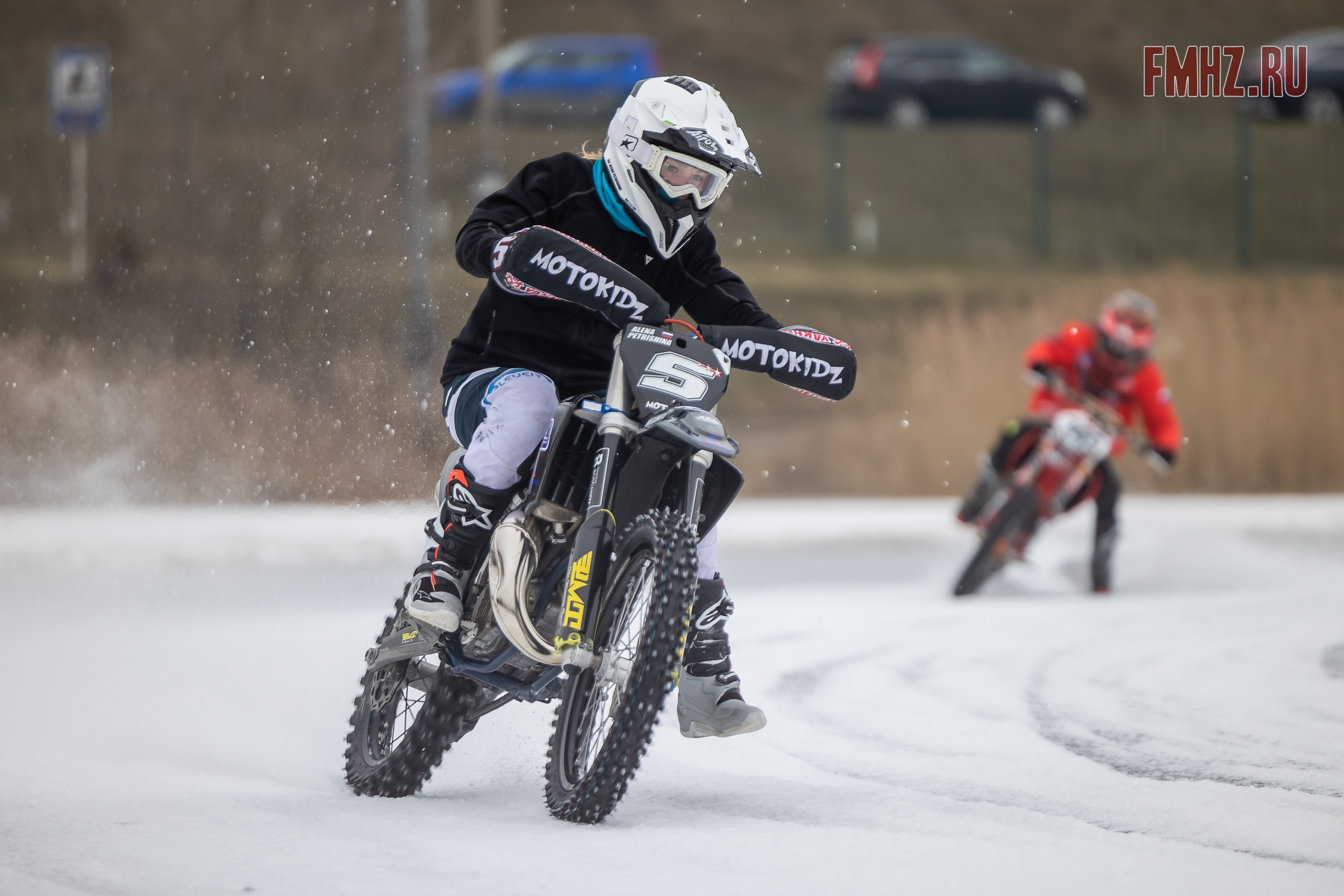 Первый этап Кубка МФР по мотокроссу на льду Большого Крылатского пруда в Москве. 8 февраля 2025 г. Фотограф Владимир Охрименко
