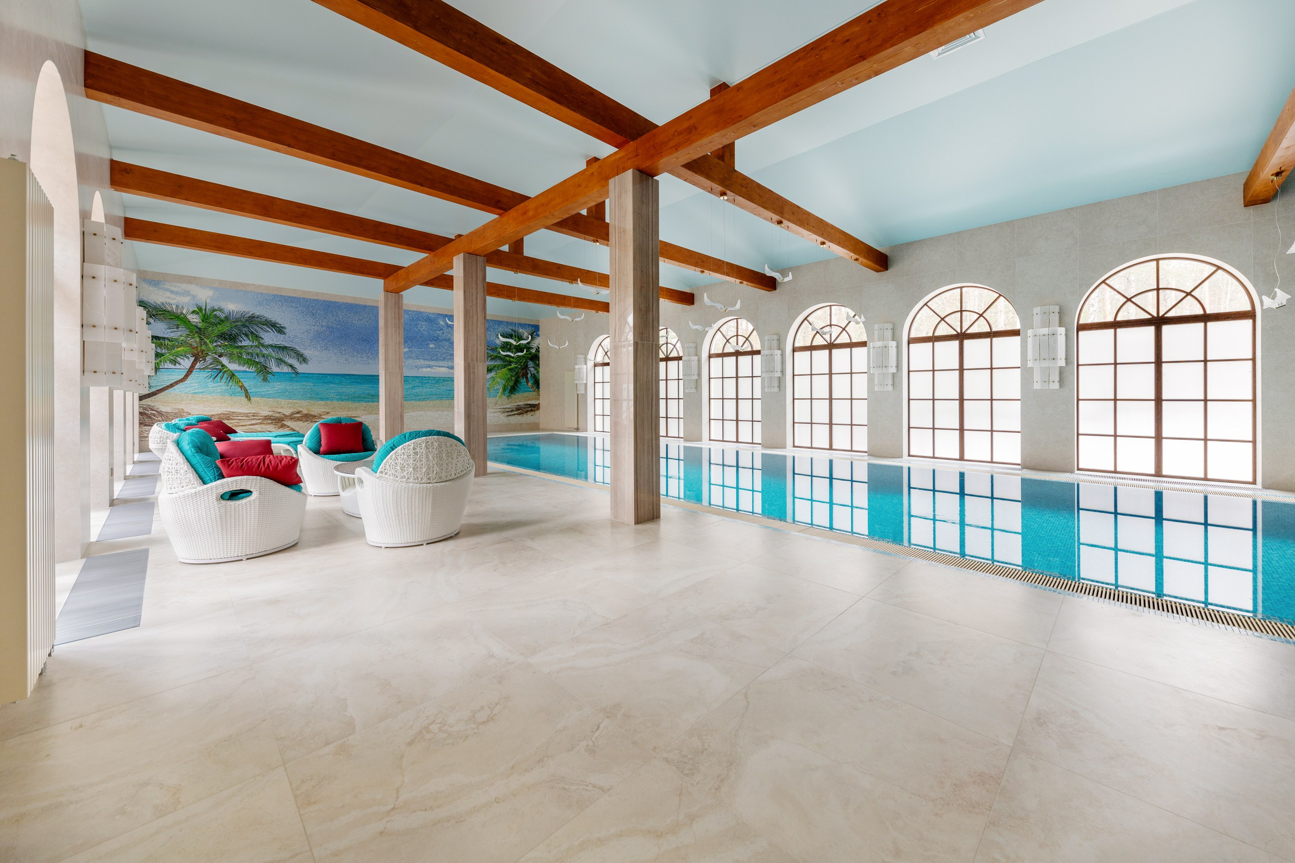 Интерьерная съемка бассейна. Интерьерный фотограф в Санкт-Петербурге Екатерина Цыбулько