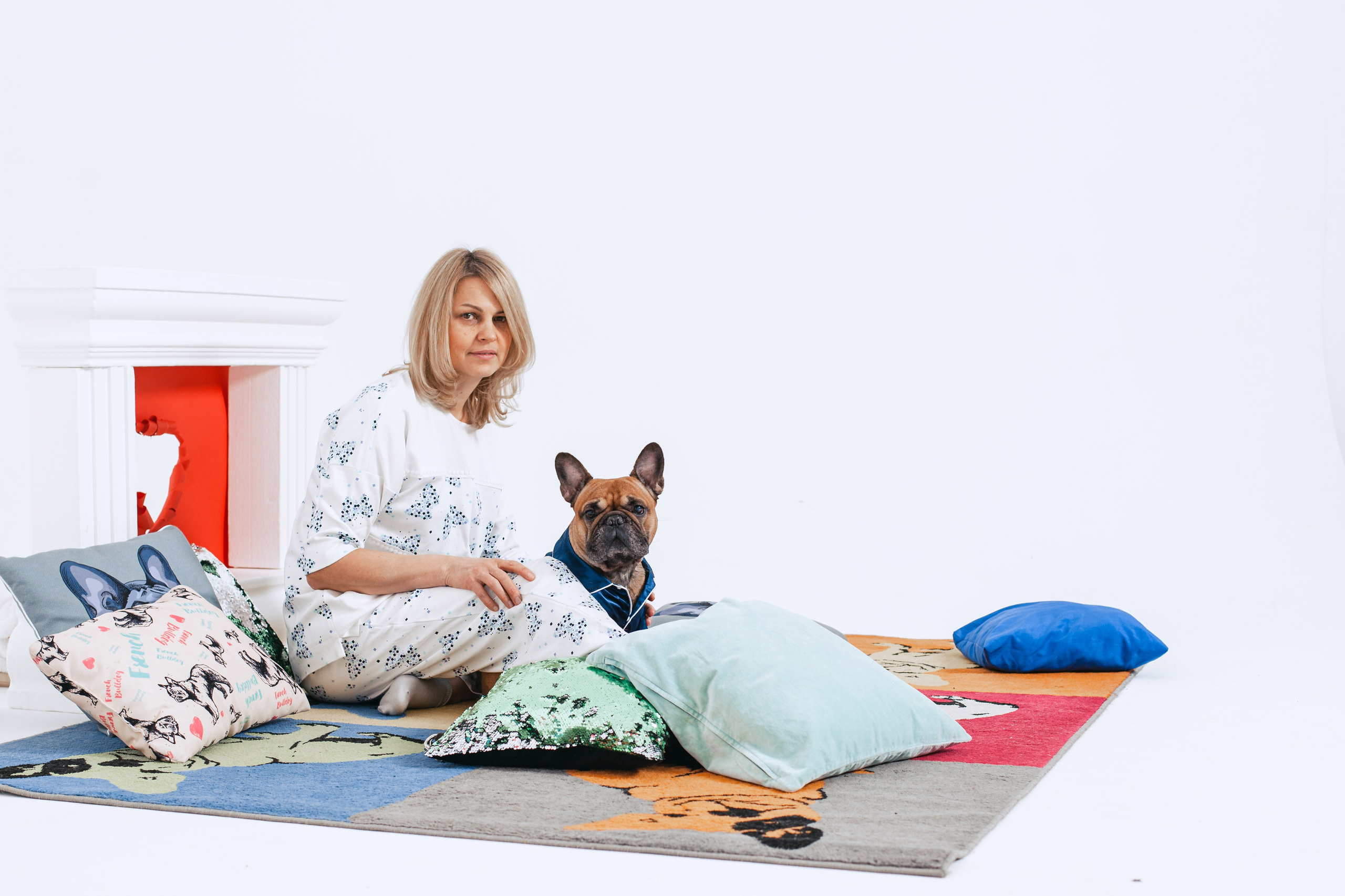 Пижамная вечеринка французских бульдогов и их хозяев. Фотограф-анималист Татьяна Степанова