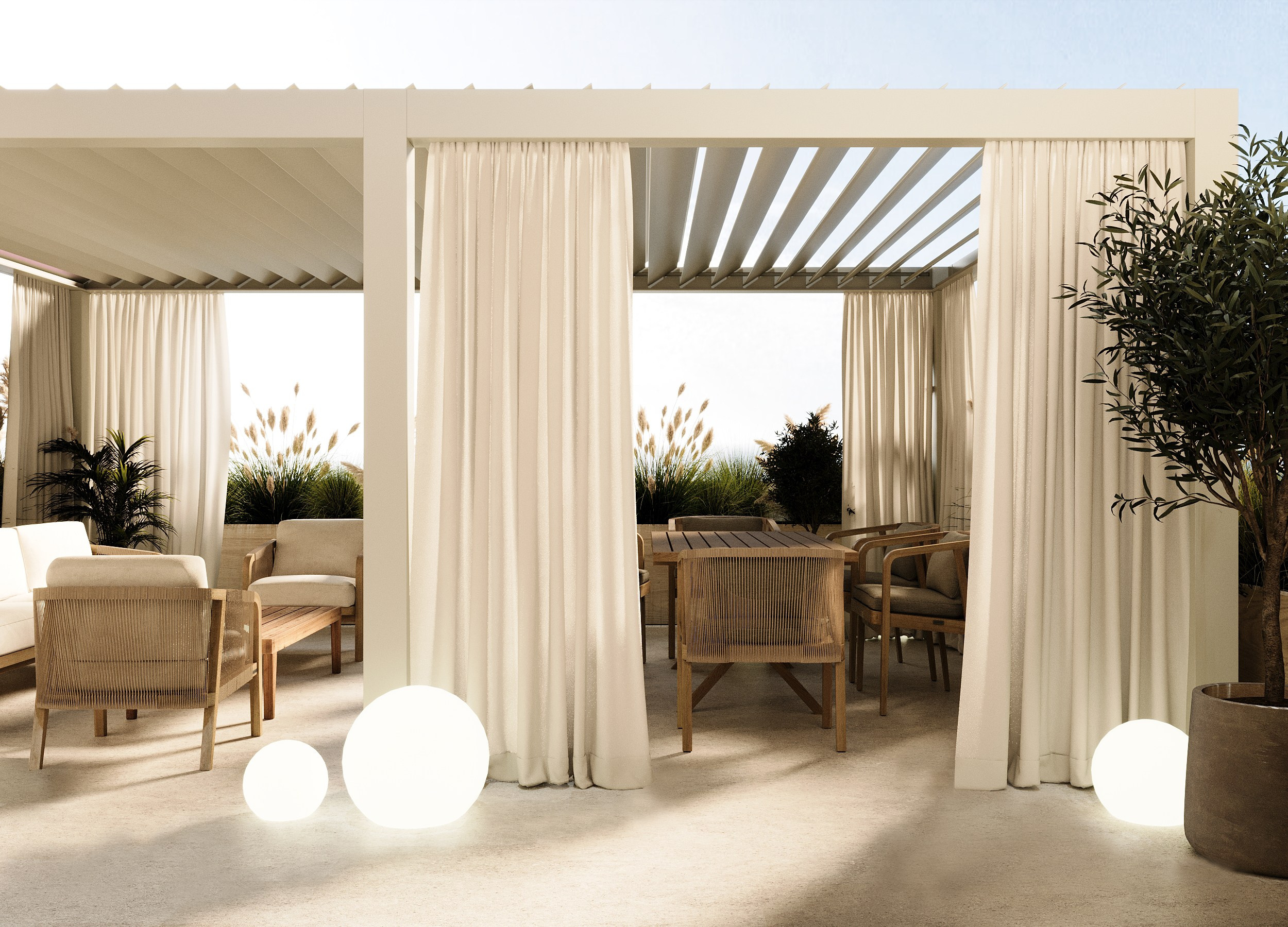 ЖК Лучистое — терраса. Дизайнер интерьера в Крыму — Валерия Сокорева