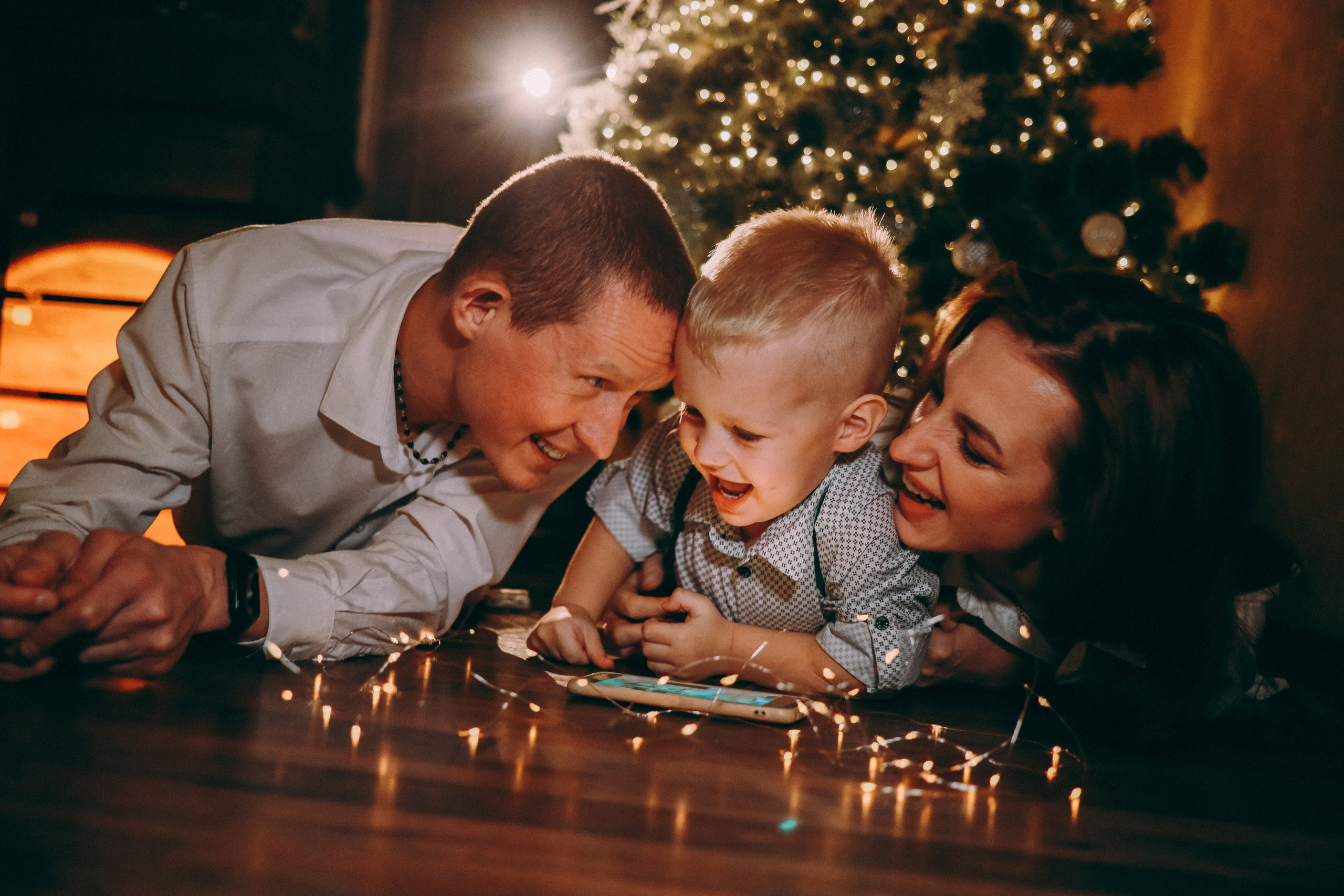 Семейная новогодняя фотосессия