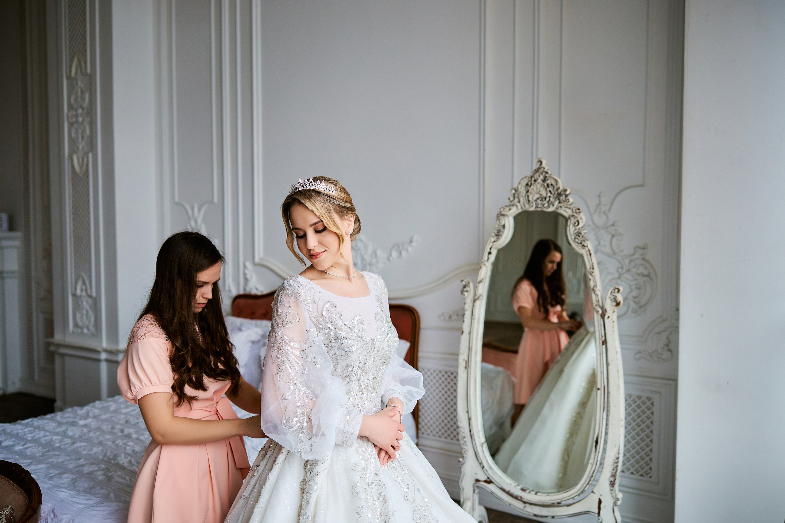 Свадебная фотосессия в студии. Свадебный фотограф Сергей Колбинский