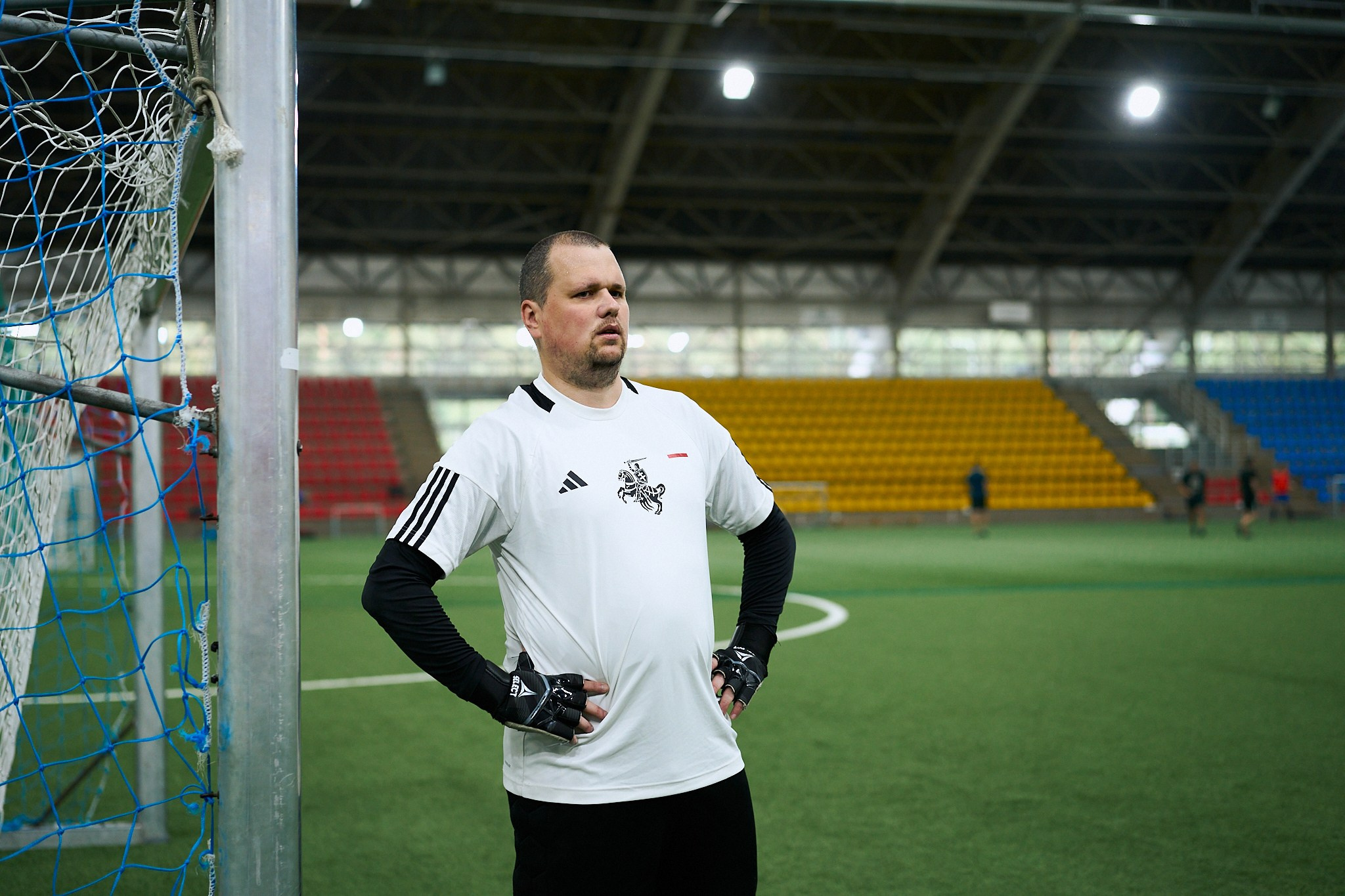 Friendly football match: Seimas of the Republic of Lithuania vs. Sviatlana Tsikhanouskaya’s Office. Photographer in Vilnius