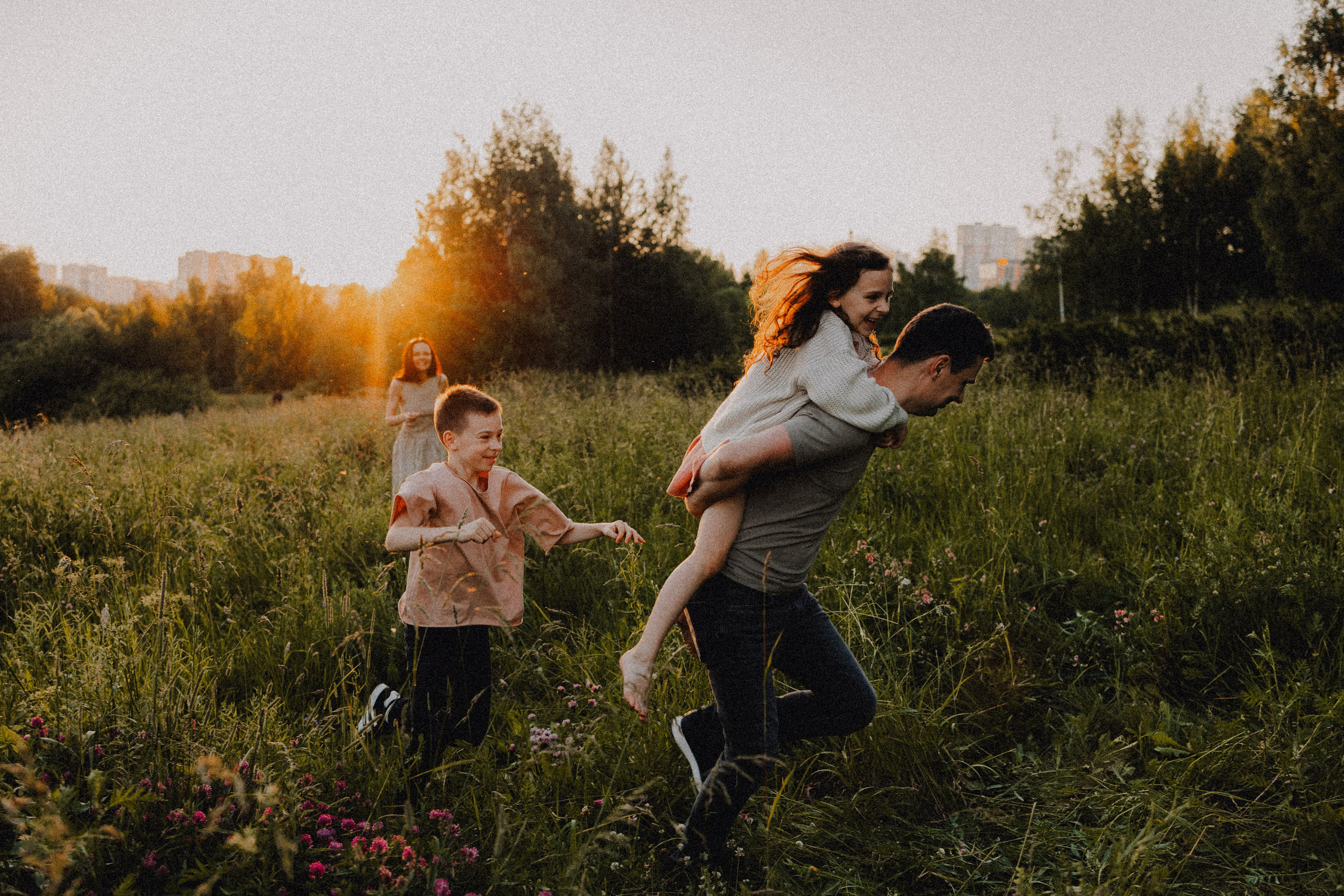 Илья, Катя, Ваня и Соня. Семейный фотограф Москва