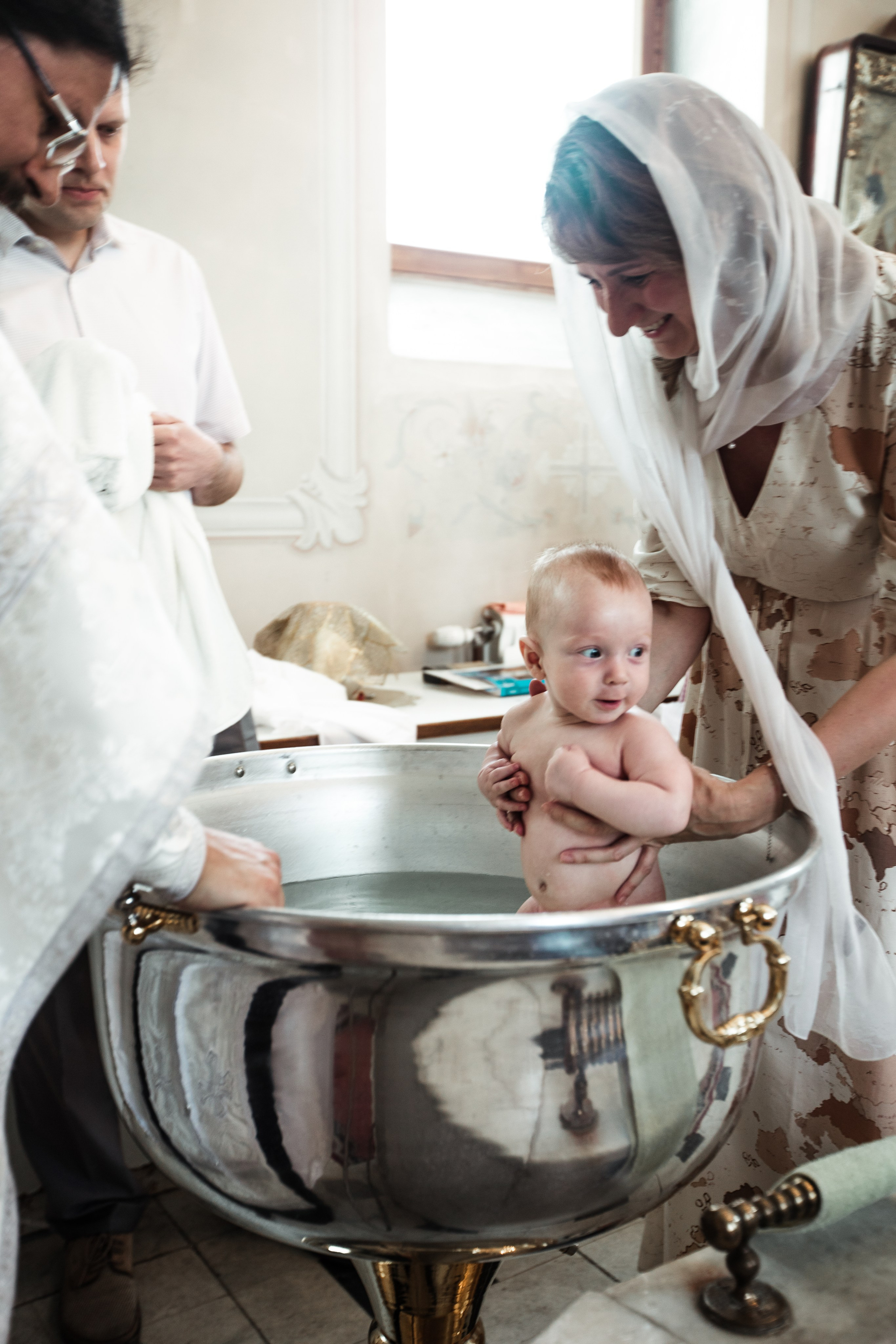 Крещение Николая в Елоховском Соборе. Фотосессии в Москве - фотограф Неонилла Ленко