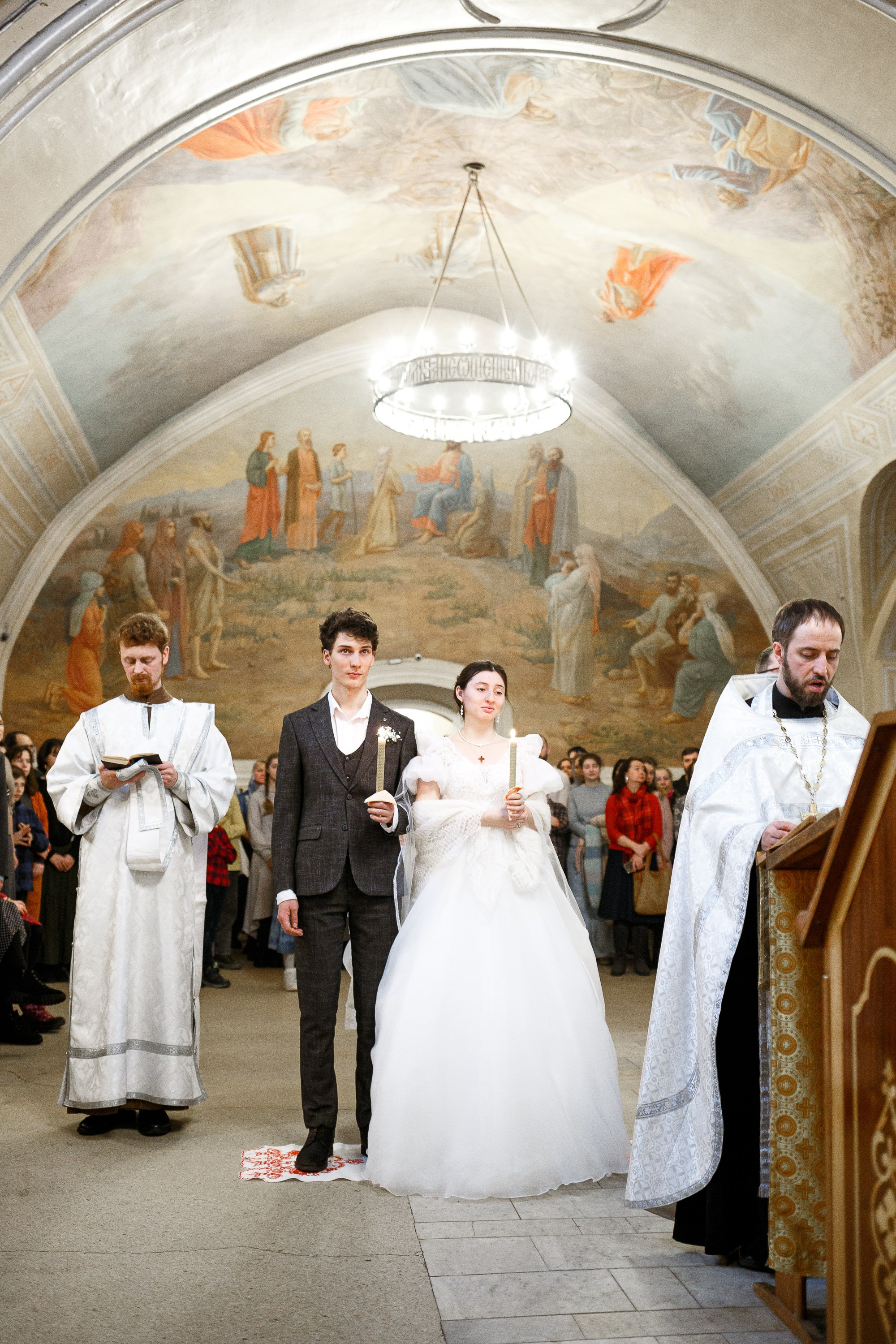 Венчание в храме Космы и Дамиана в Шубине