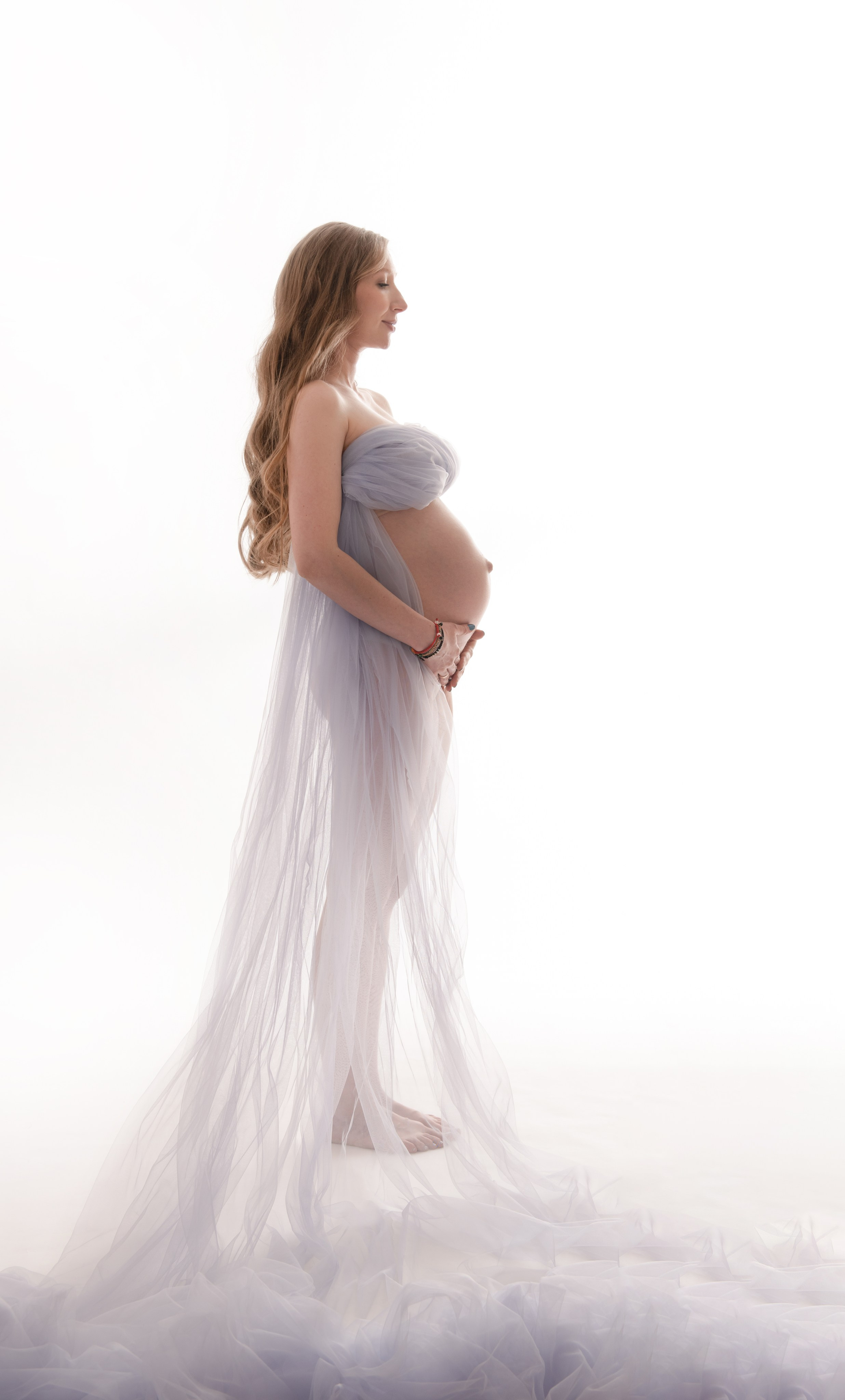 В тканях. Фотосессия беременности — Крылова Натали — Москва