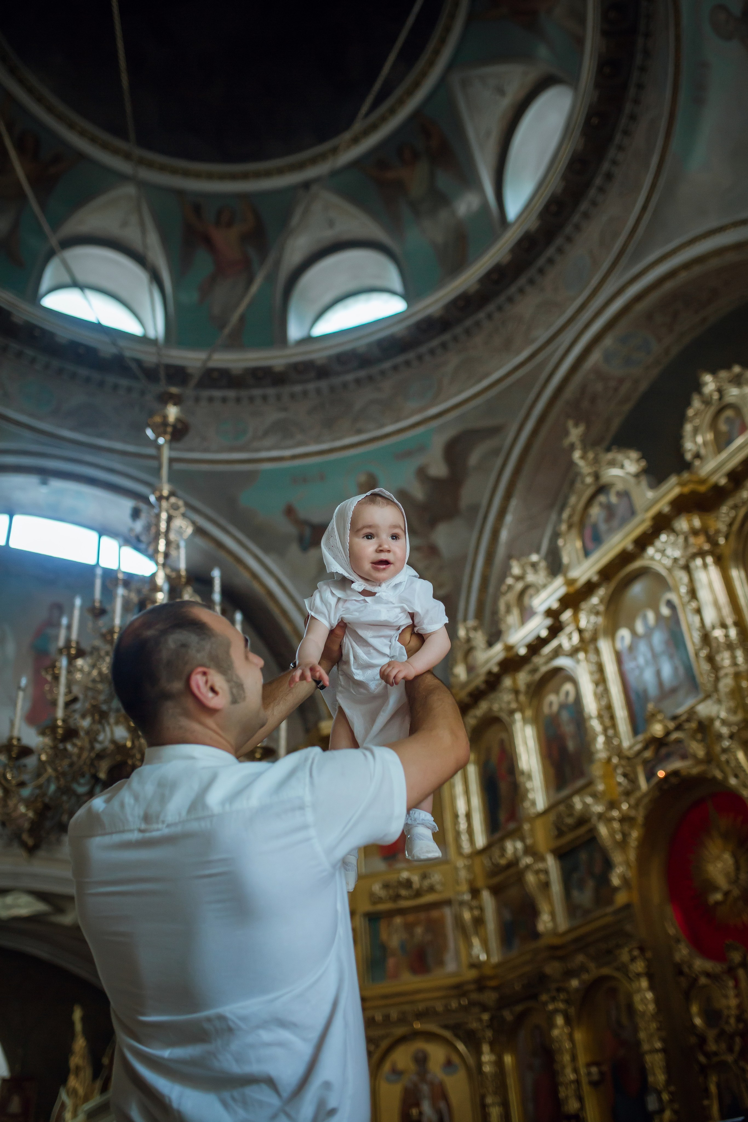 Крещение Любы. Фотограф на Крещение, семейный фотограф в Москве