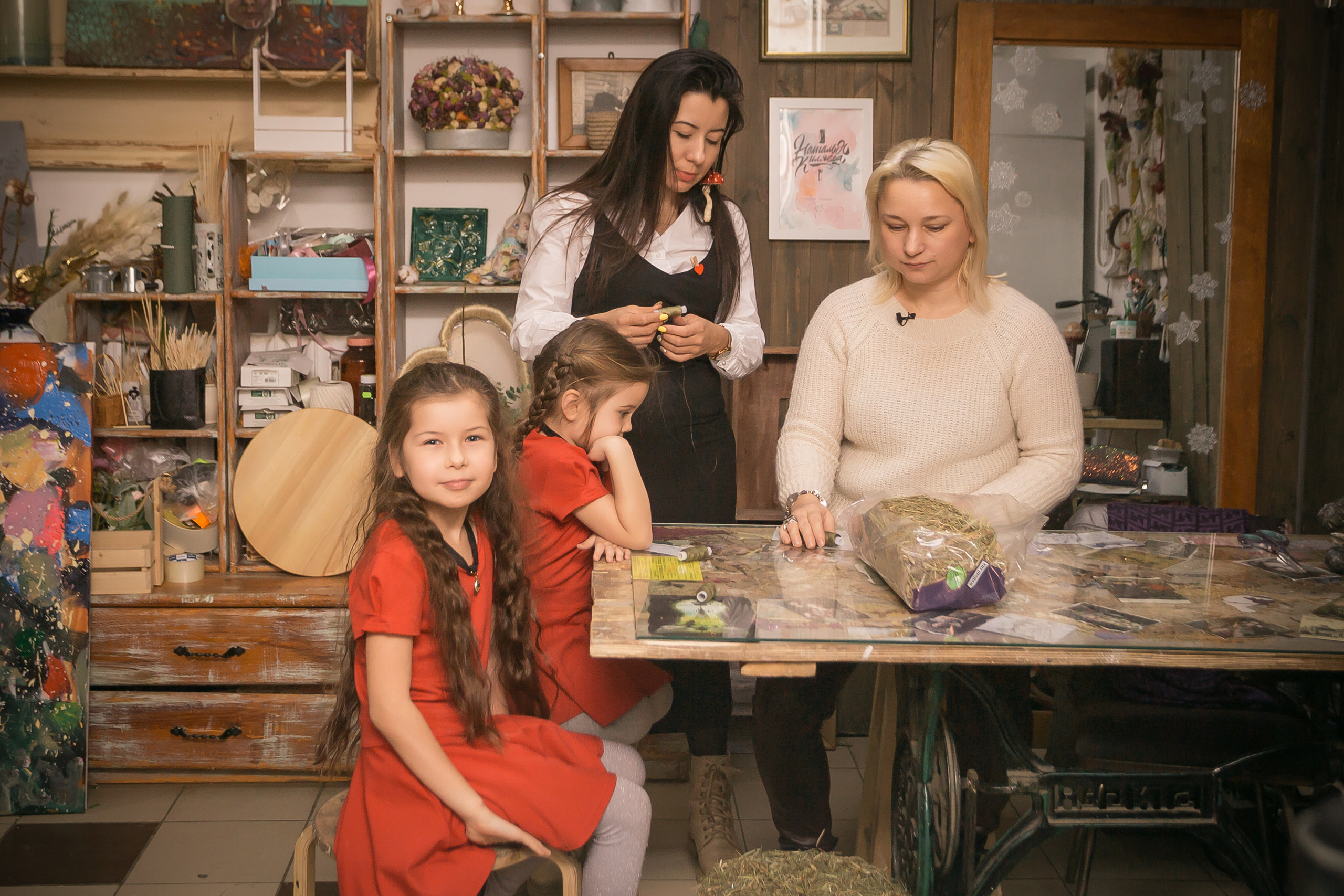 Телепроект «Вместе с мамой» — в мастерской Натальи Киляевой. Фотографиня Мария Дикова
