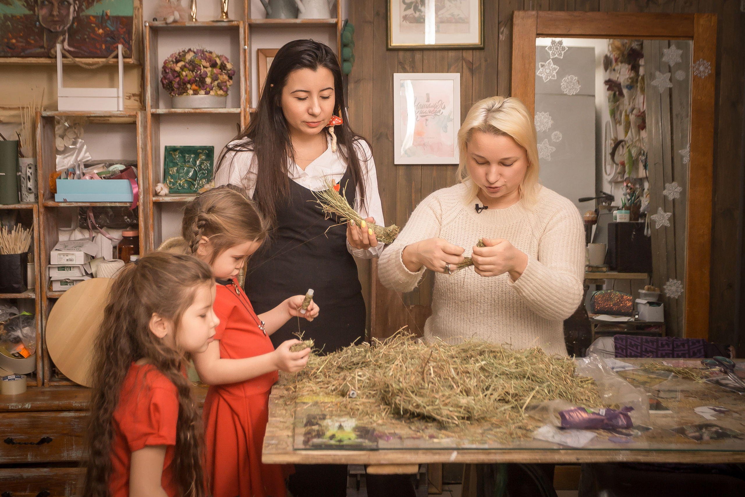 Телепроект «Вместе с мамой» — в мастерской Натальи Киляевой. Фотографиня Мария Дикова