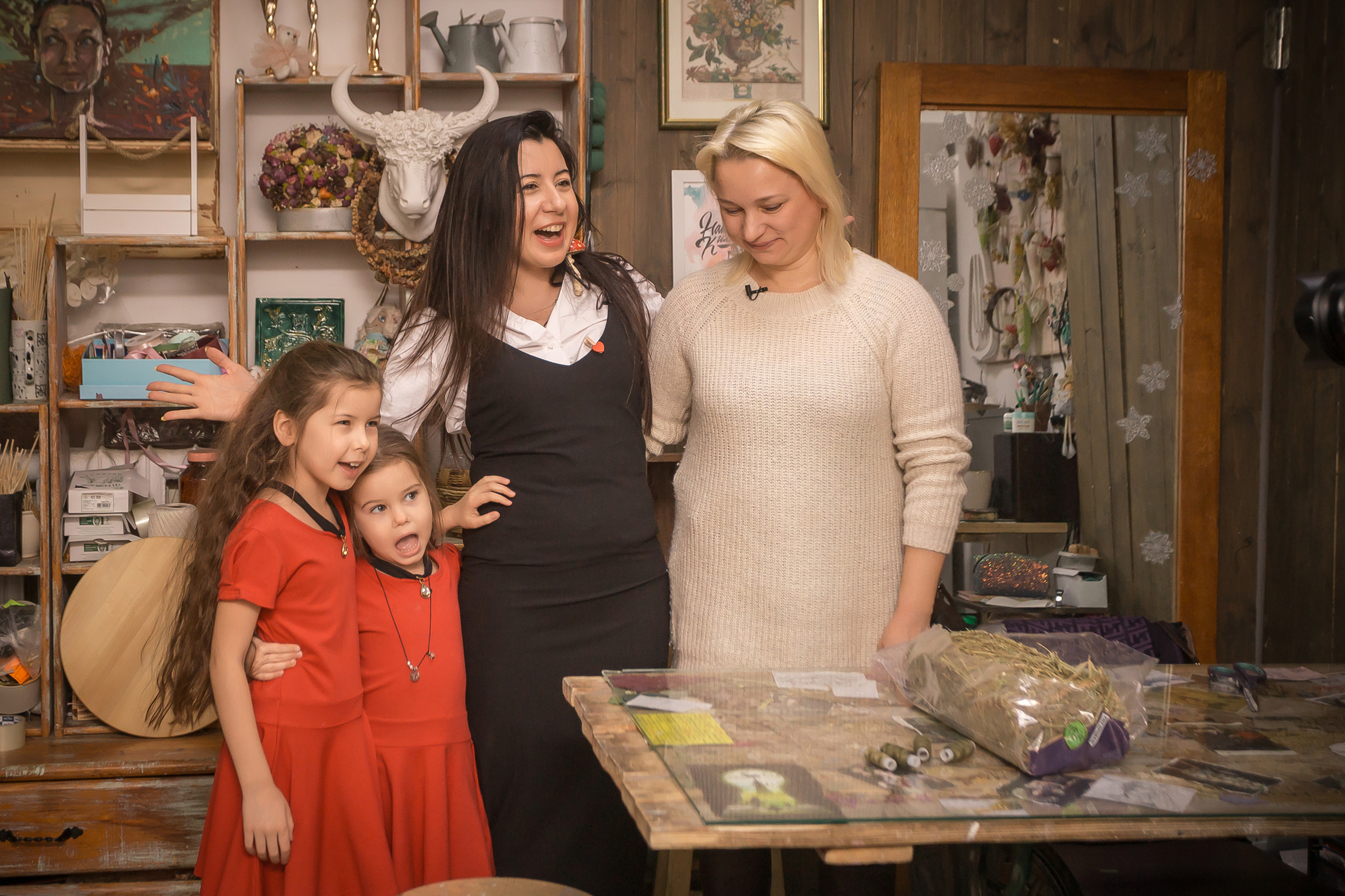 Телепроект «Вместе с мамой» — в мастерской Натальи Киляевой. Фотографиня Мария Дикова